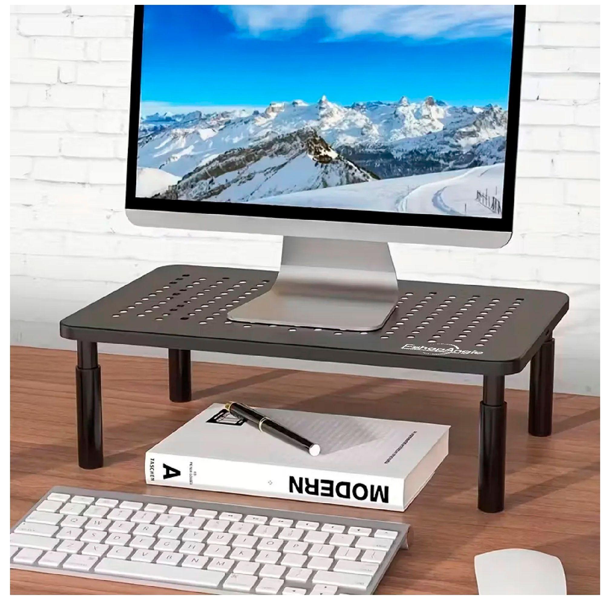 Base Mesa Monitor Alzador 3 Niveles Ajustable Notebook Pc-4