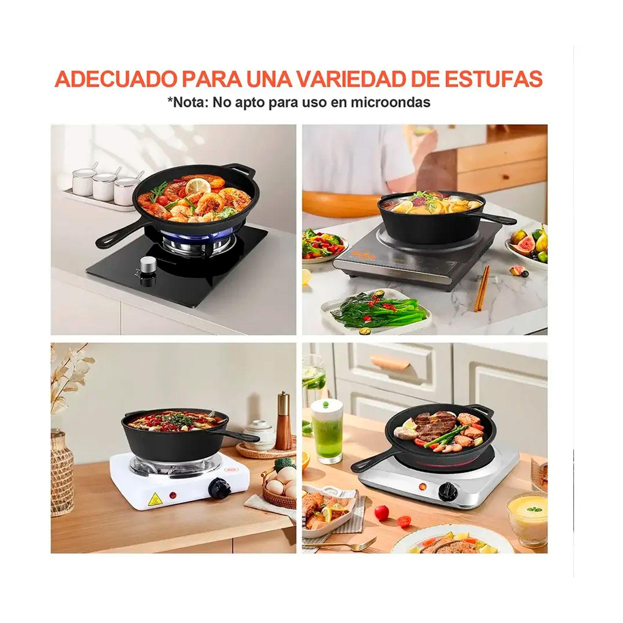 Sartenes De Hierro Fundido Gruesa Doble Uso 26cm-7
