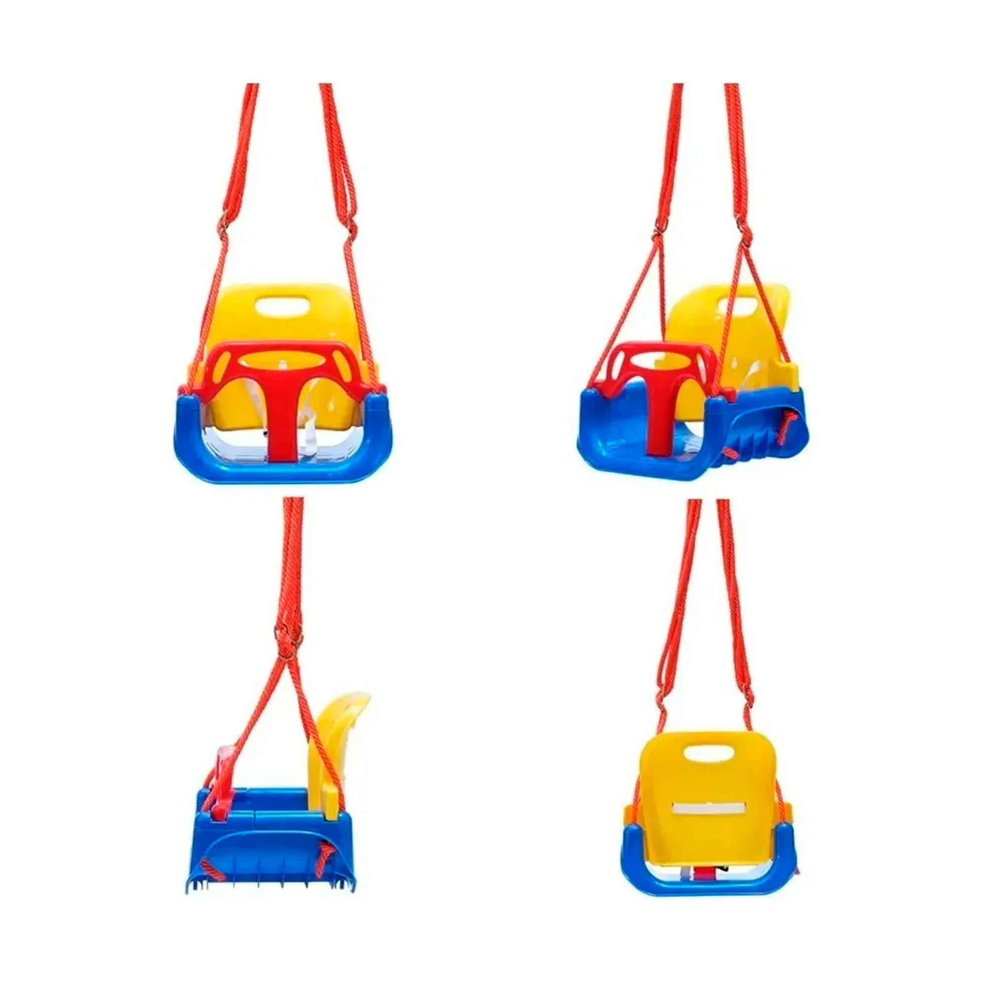 Columpio Silla 3 En 1 Ajustable Portátil Niños Asiento Bebé-2