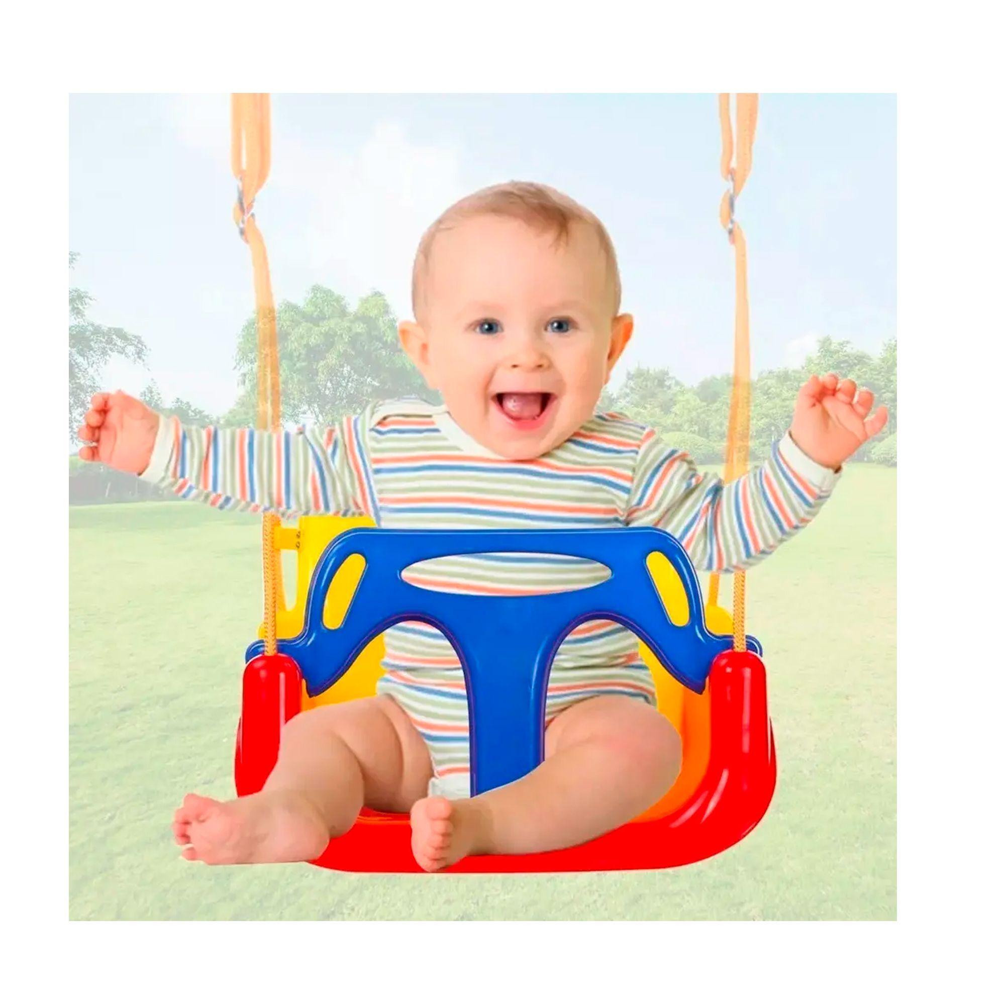 Columpio Silla 3 En 1 Ajustable Portátil Niños Asiento Bebé-4