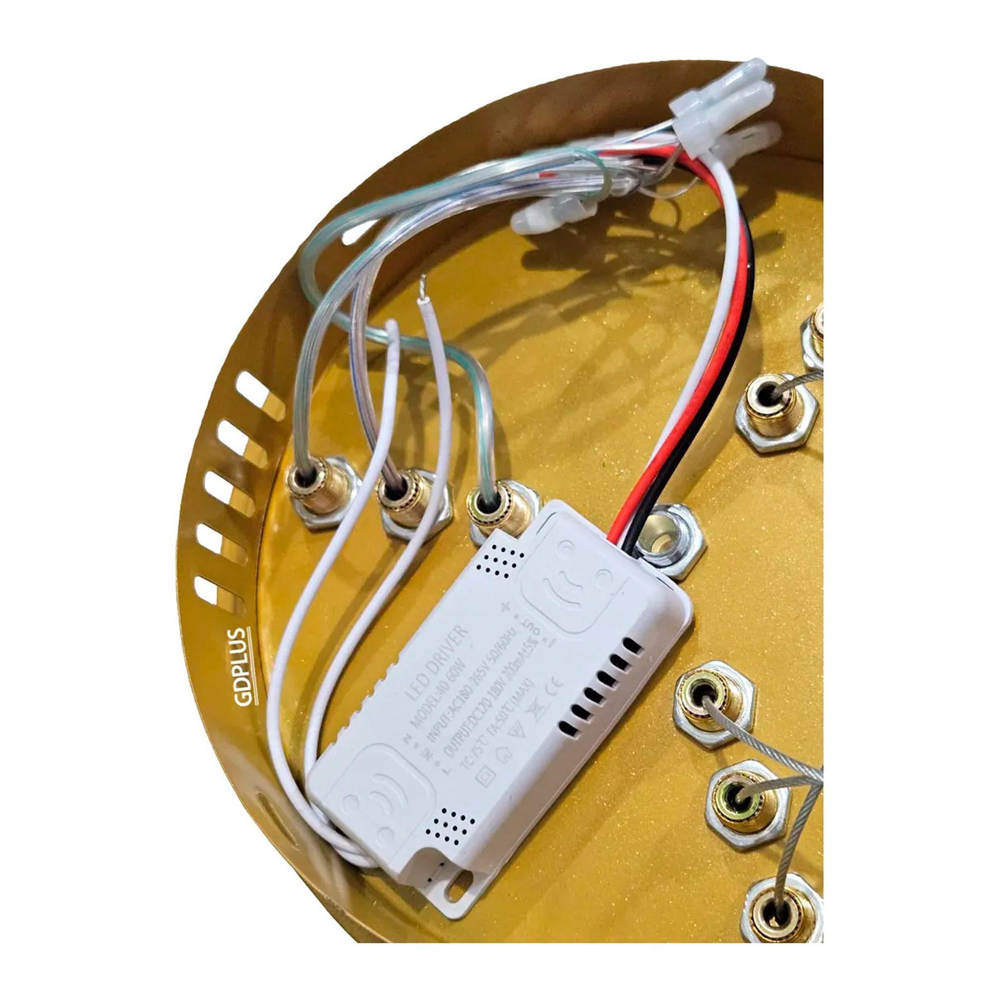 Lampara Colgante De Techo Led Moderna 3 Anillos Ajustables-7