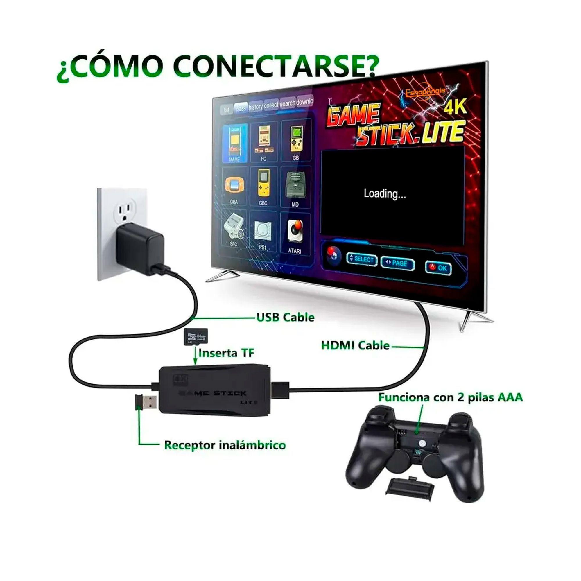 Gamer Stick 4k M8 Lite Para Tv Con Mas De 20000 Juegos-2
