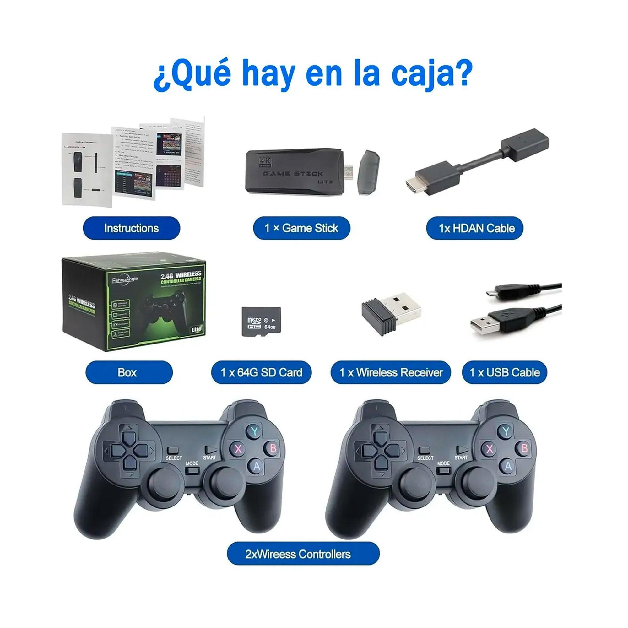 Gamer Stick 4k M8 Lite Para Tv Con Mas De 20000 Juegos-3