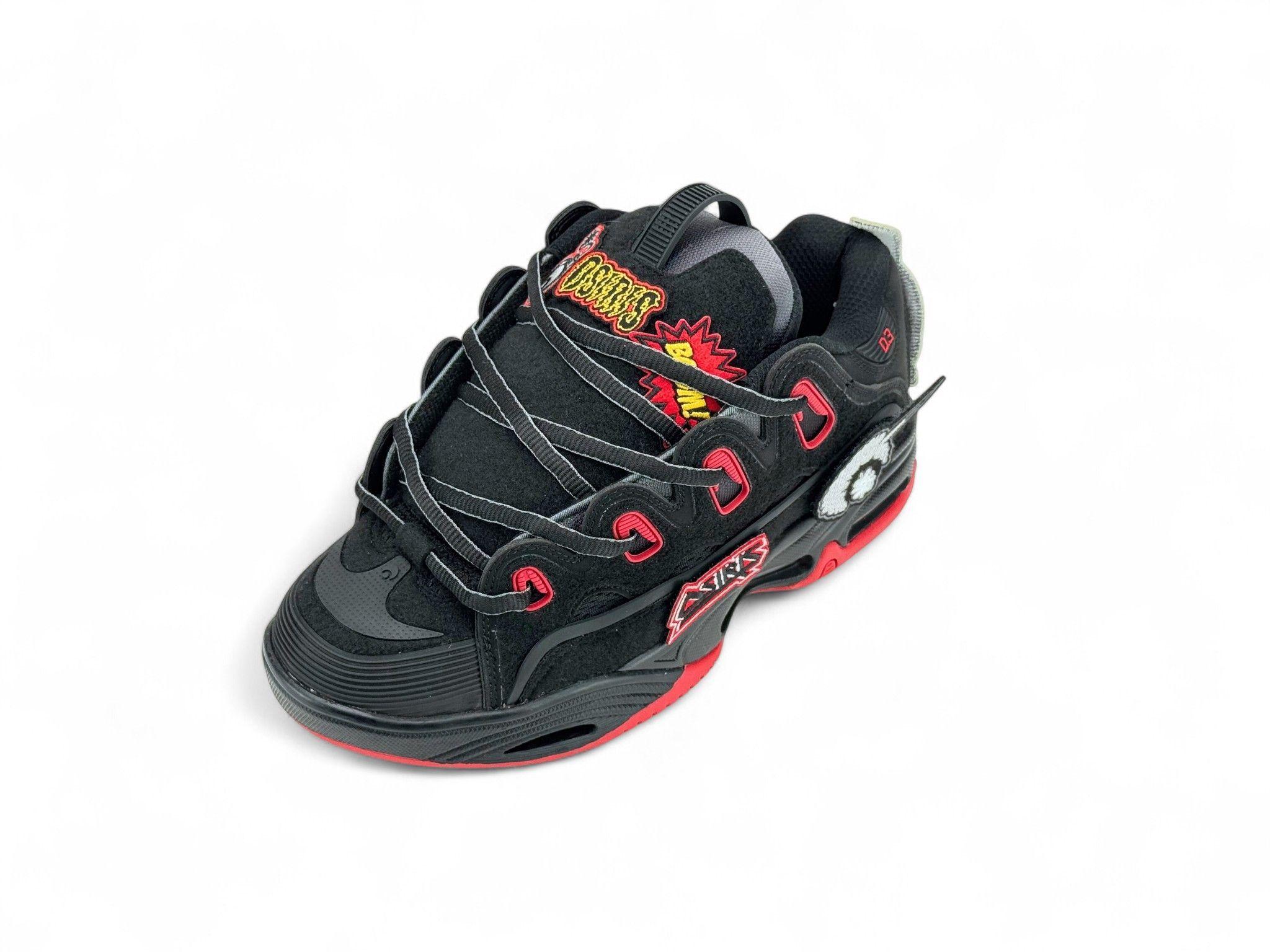 Zapatilla Osiris D3 2001 Hombre Black/Red/Velcro-5