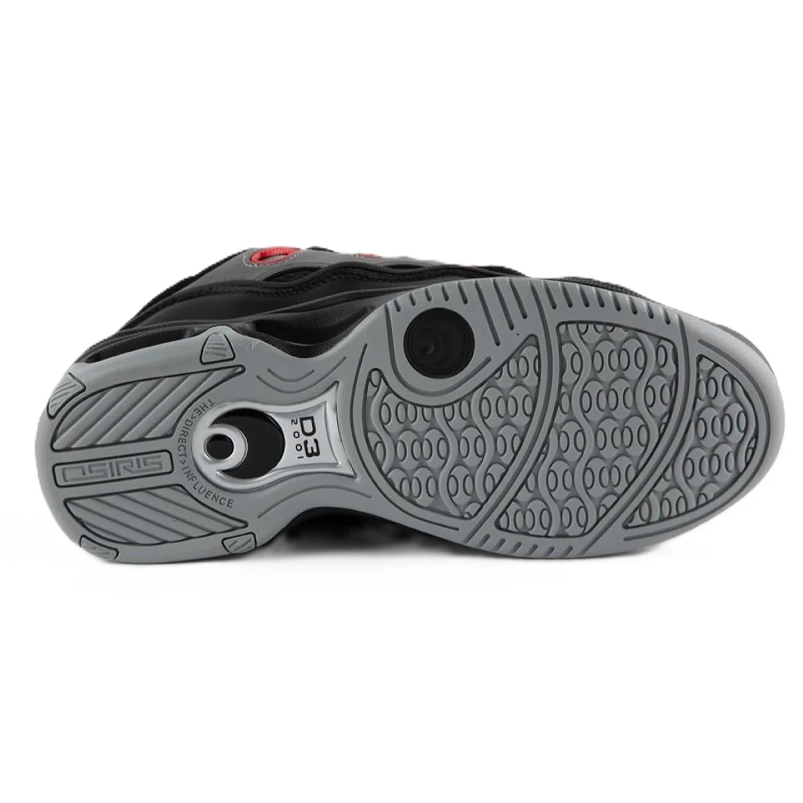 Zapatillas Osiris D3 OG para – Negro, Gris y Rojo-4