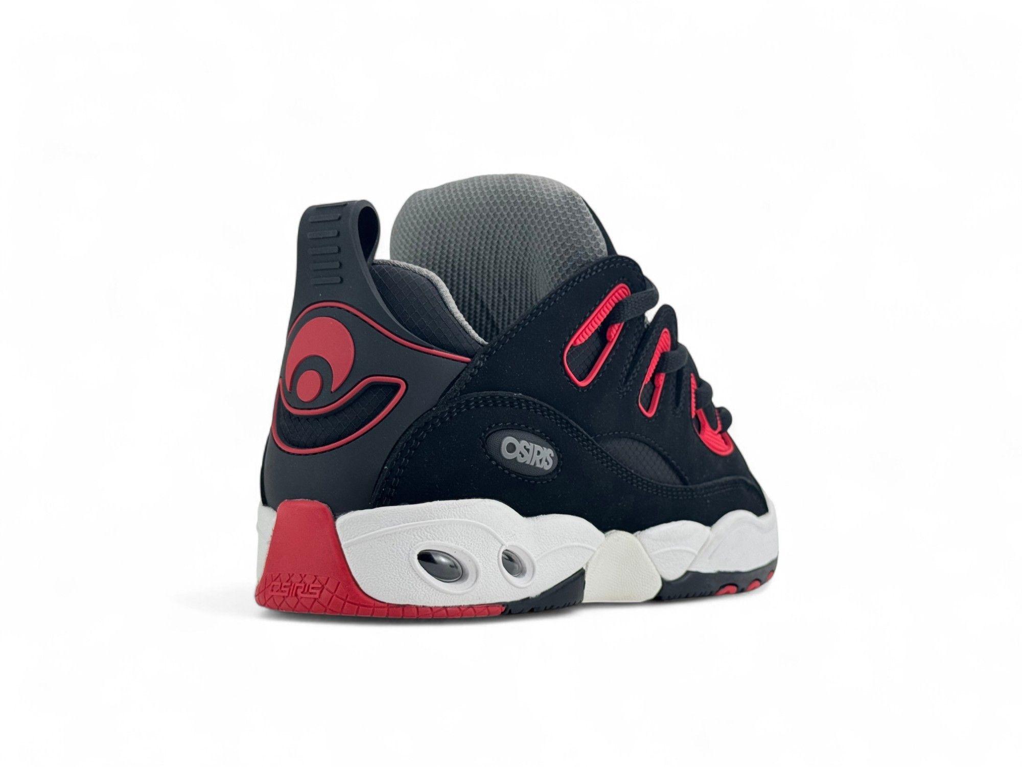 Zapatilla Osiris D3 E M Black Charcoal Red-6