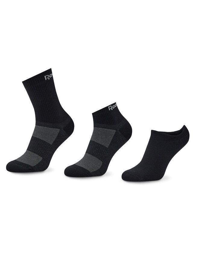 Triple Pack Reebok Calcetas Dark- Corta, Media, Larga Unisex-2