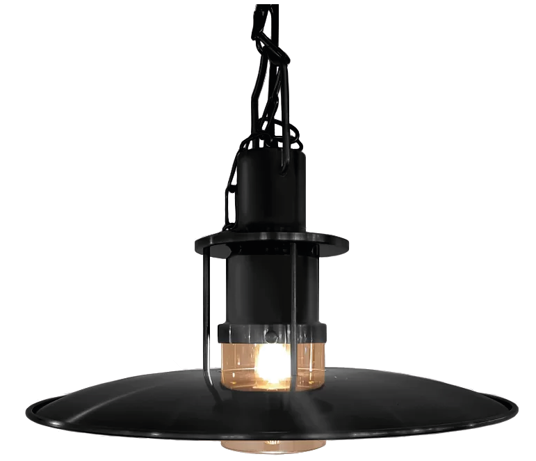 LAMPARA COLGANTE RETRO NEW BLACK-0
