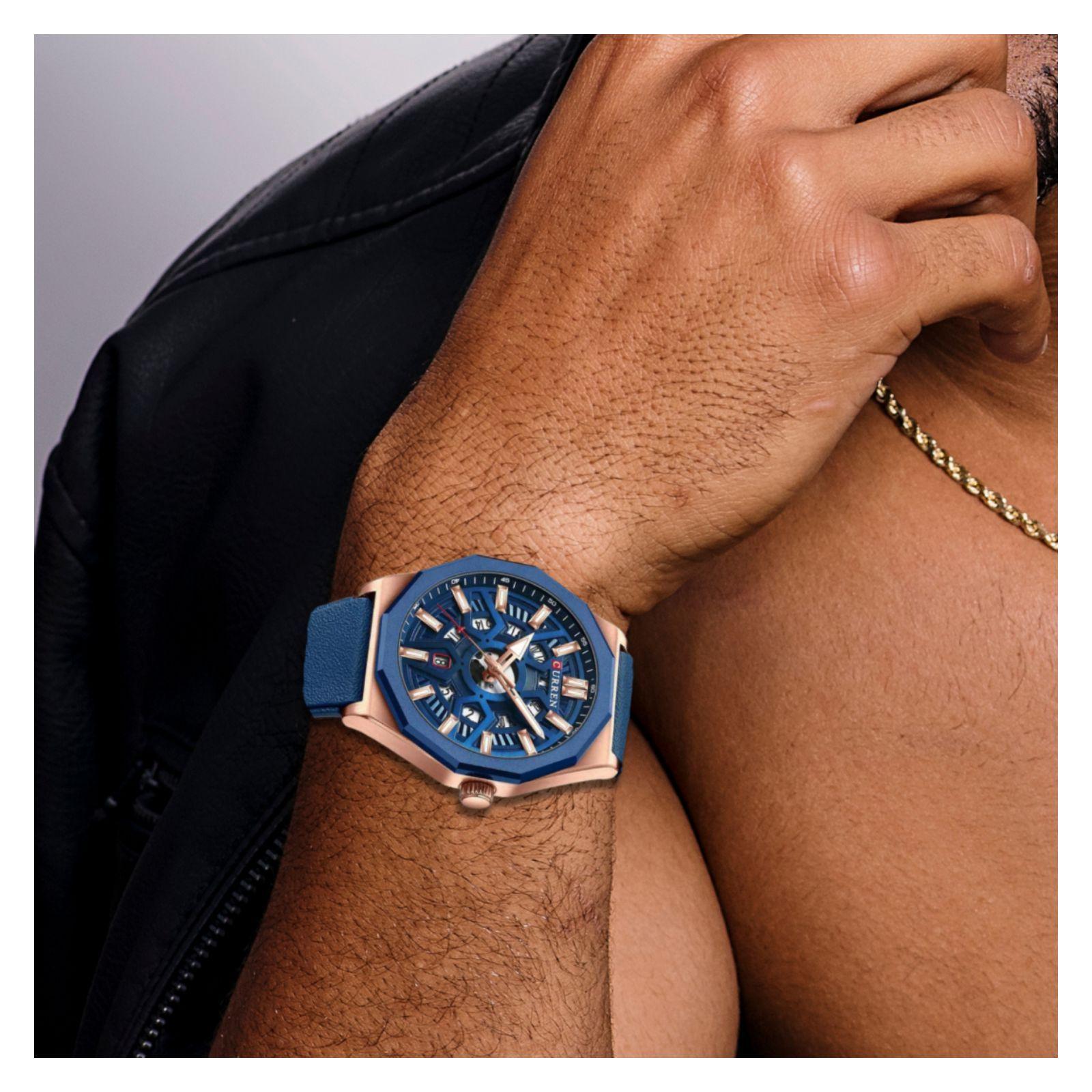 Reloj Curren KRED8504 Cuarzo Azul-2