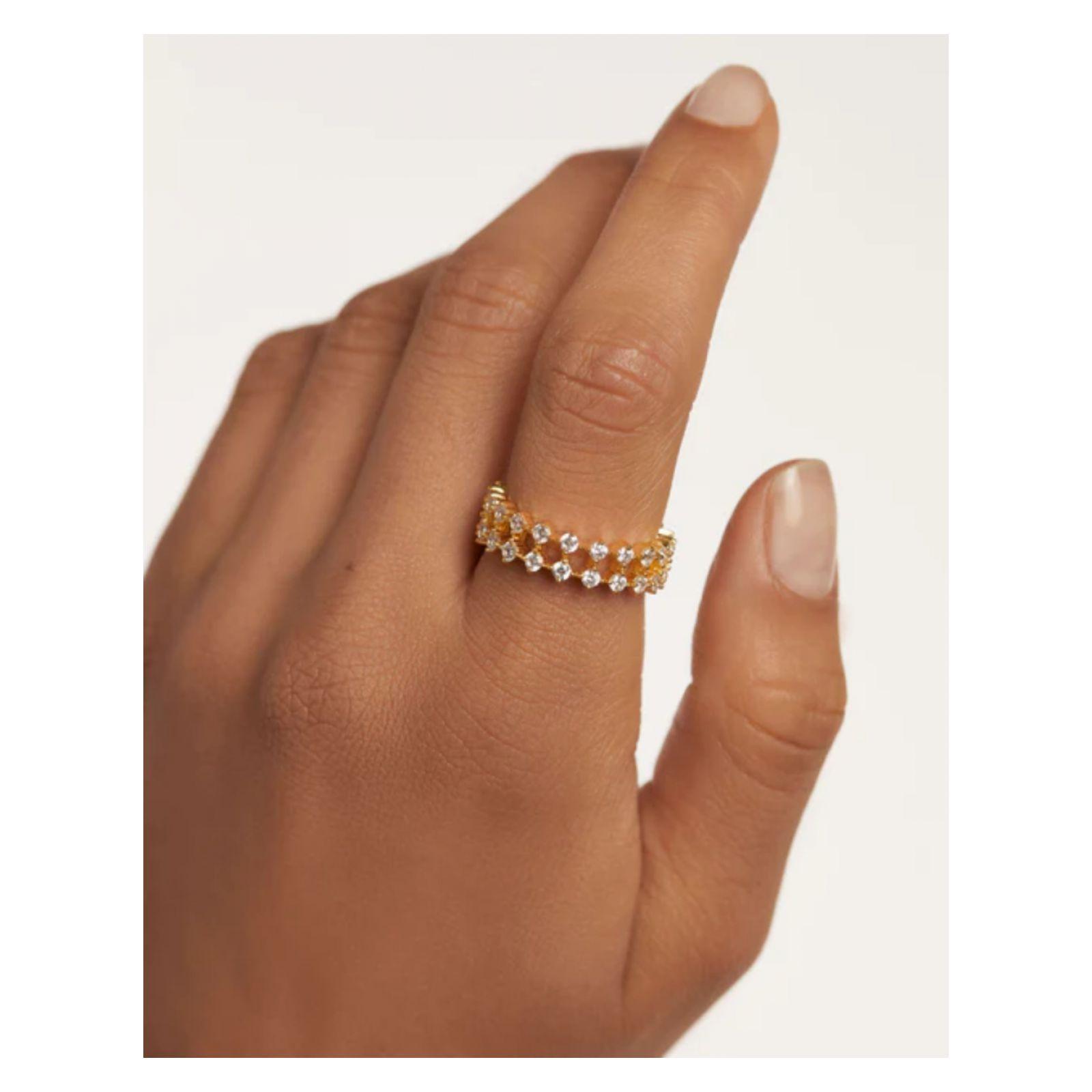 Anillo PDPaola An01-882-10 Dorado Mujer-2