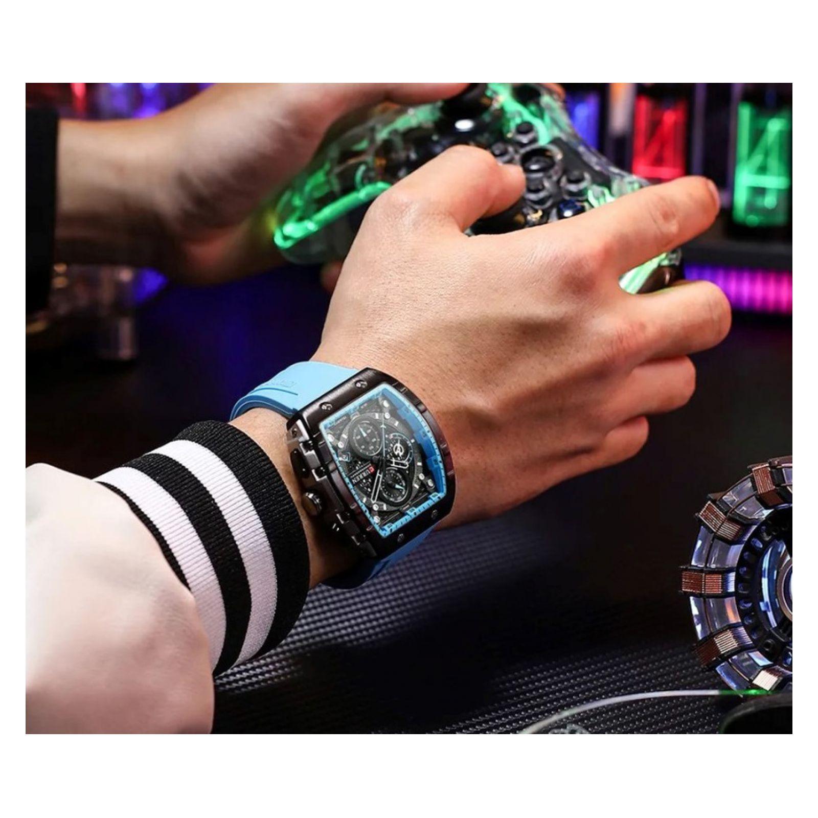 Reloj Curren KREd8703 8443 Cuarzo Celeste-2