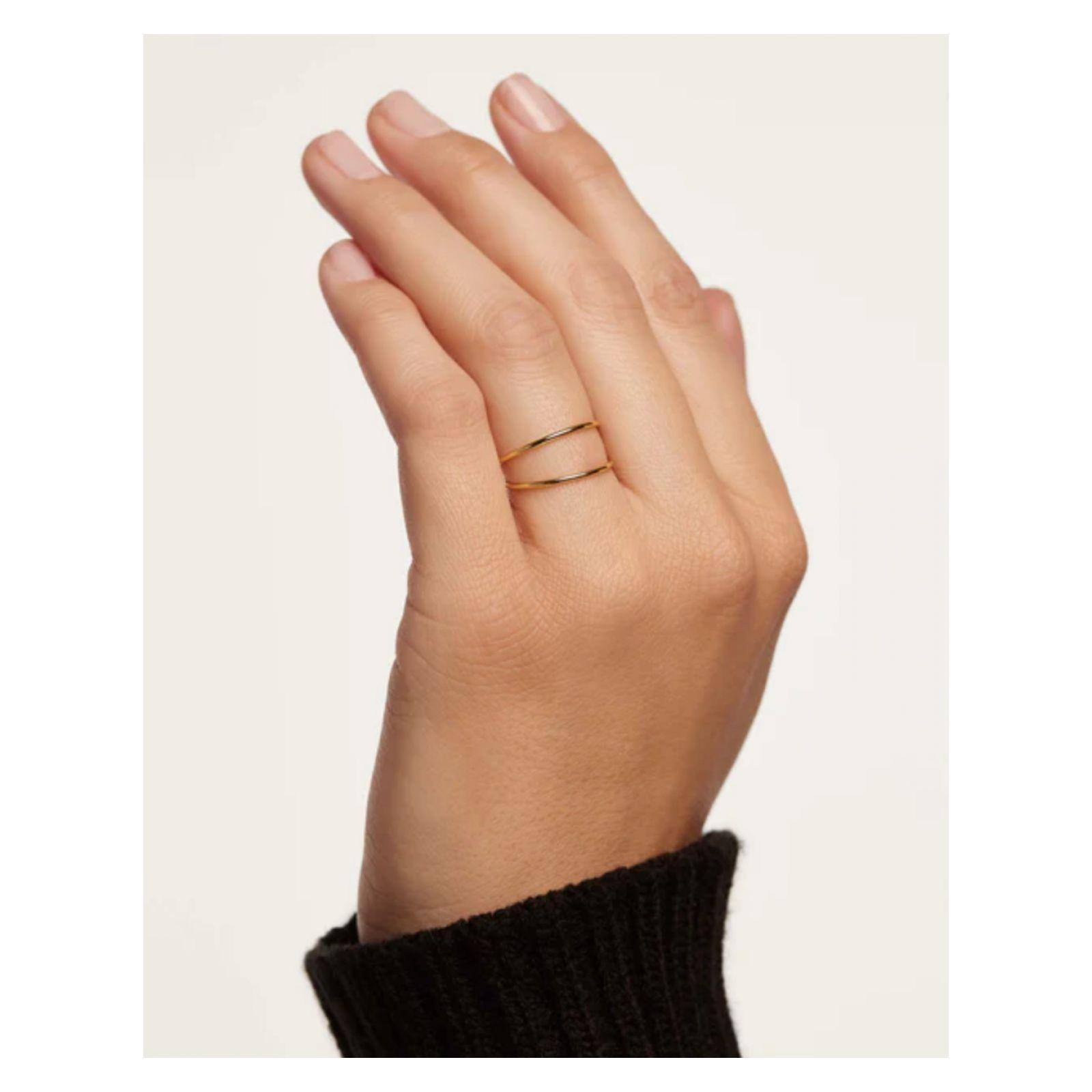 Anillo PDPaola An01-159-14 Dorado Mujer-2