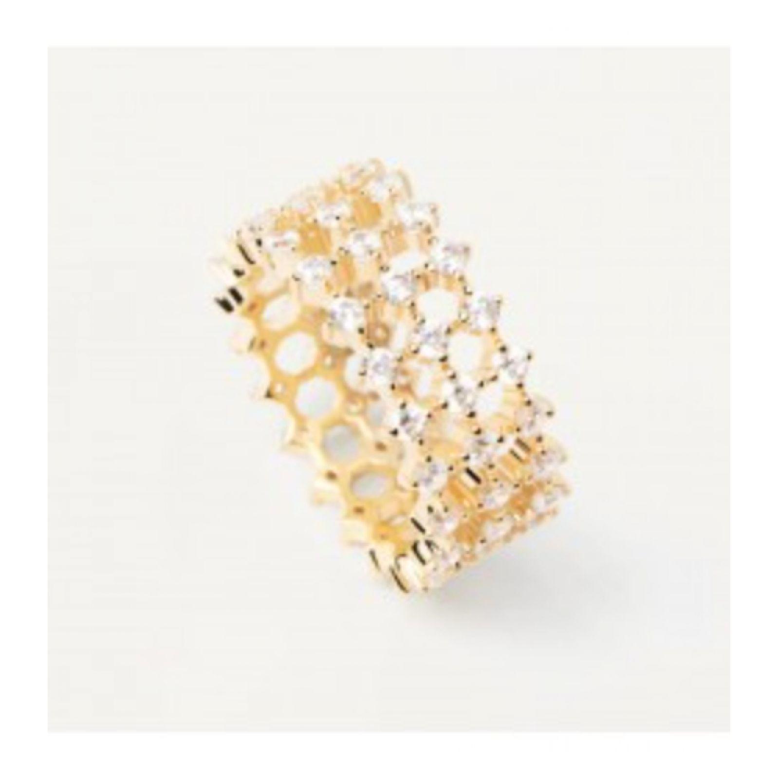 Anillo PDPaola An01-881-14 Dorado Mujer-1