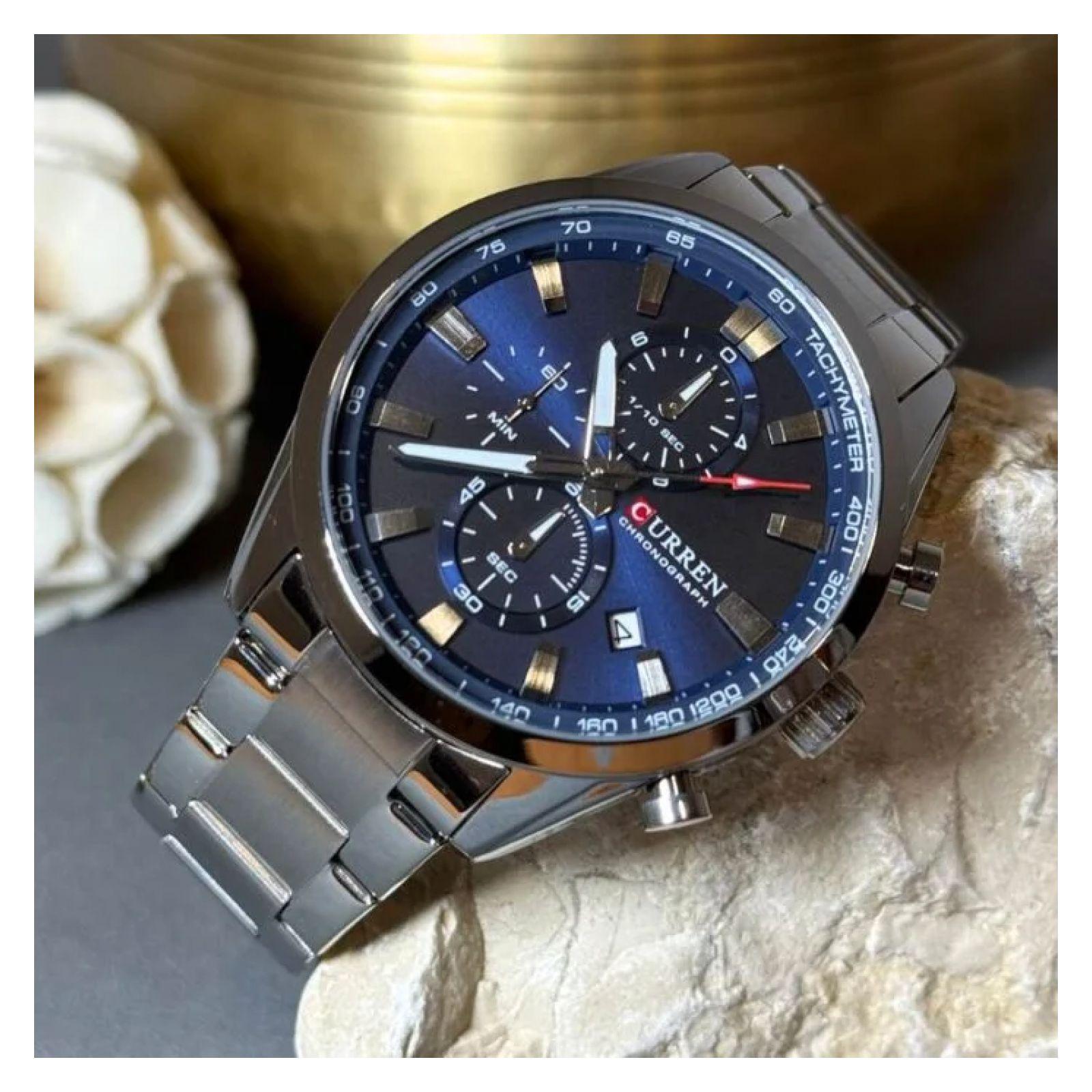 Reloj Curren KREd8601 8445 Cuarzo Plata-3