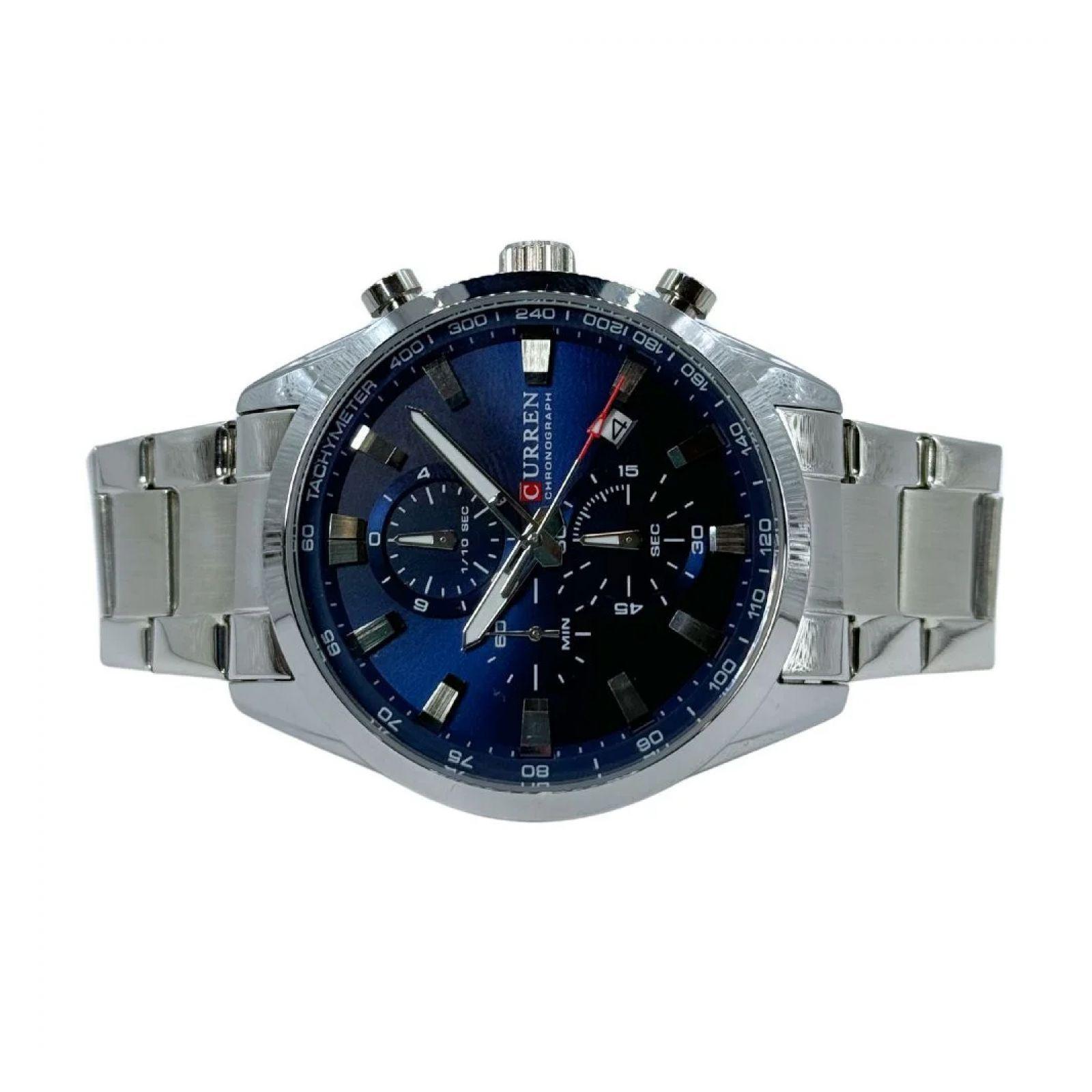 Reloj Curren KREd8601 8445 Cuarzo Plata-4
