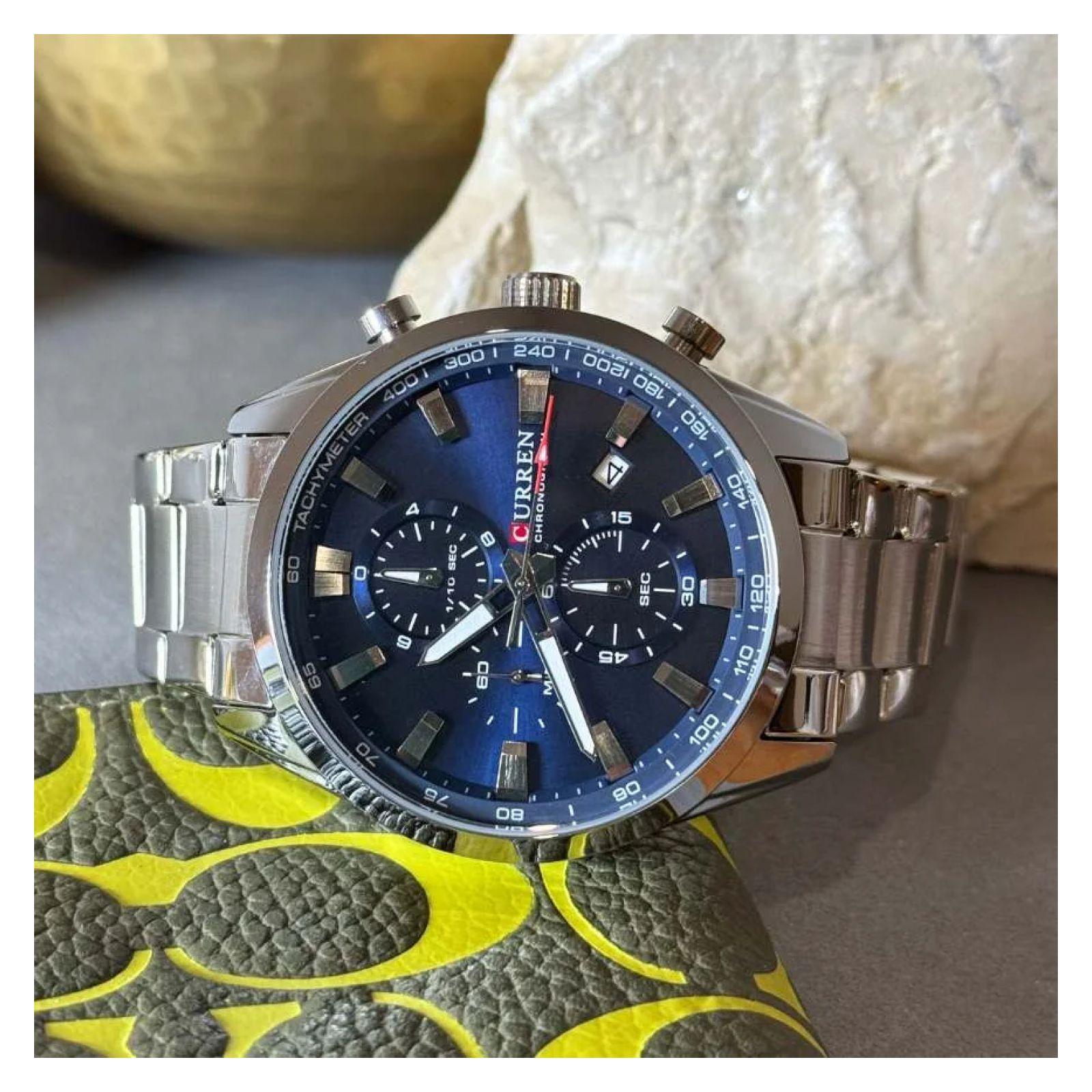 Reloj Curren KREd8601 8445 Cuarzo Plata-6