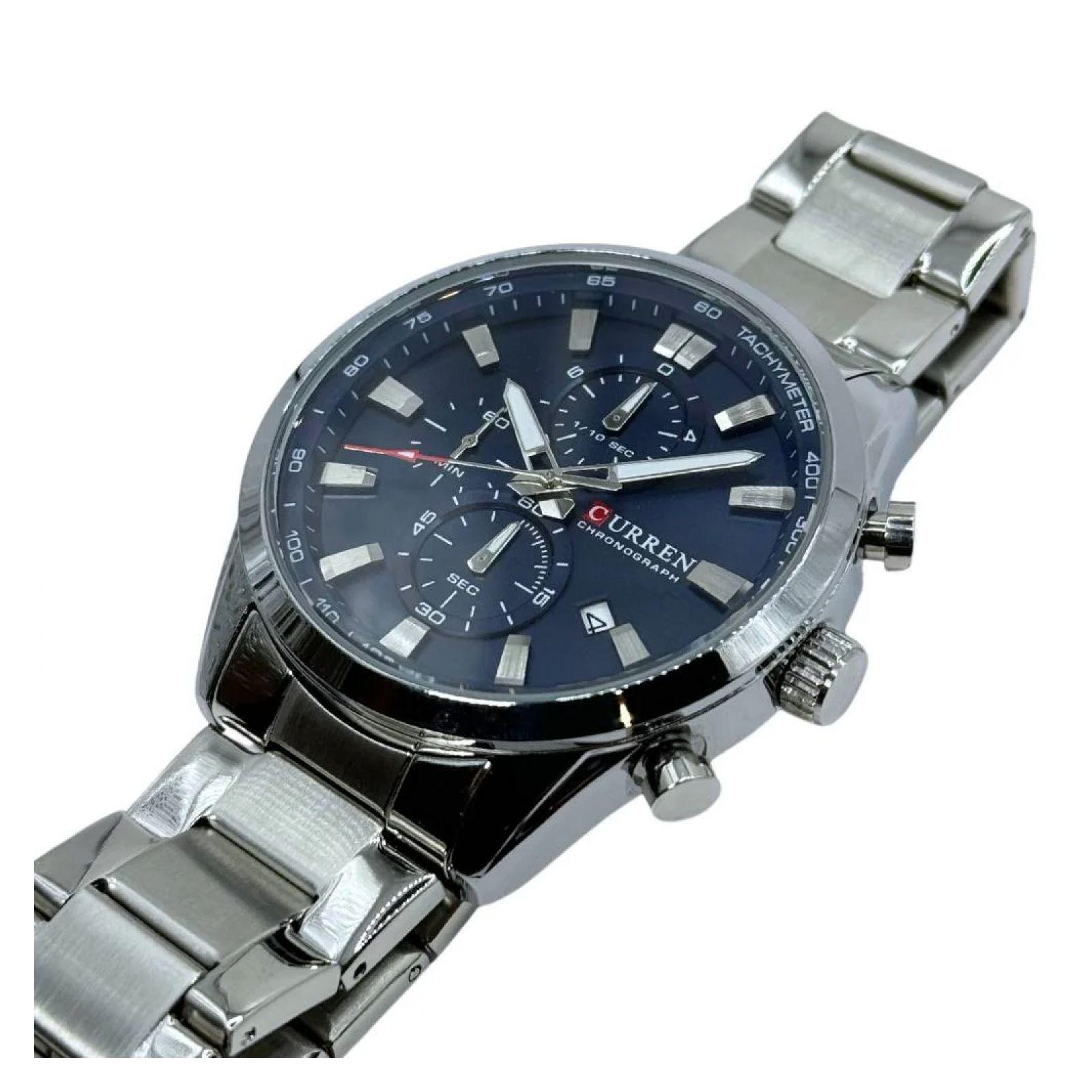 Reloj Curren KREd8601 8445 Cuarzo Plata-7