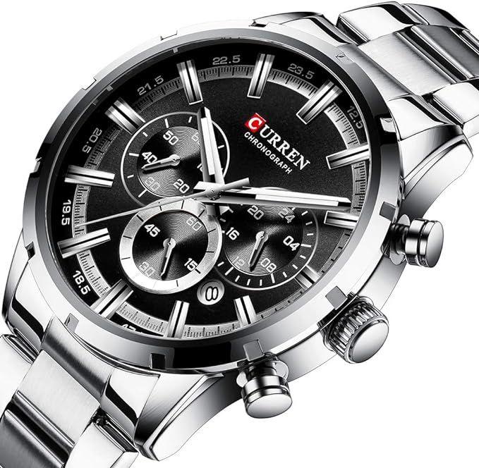 Reloj Curren KREC761901 Cuarzo Plata-5