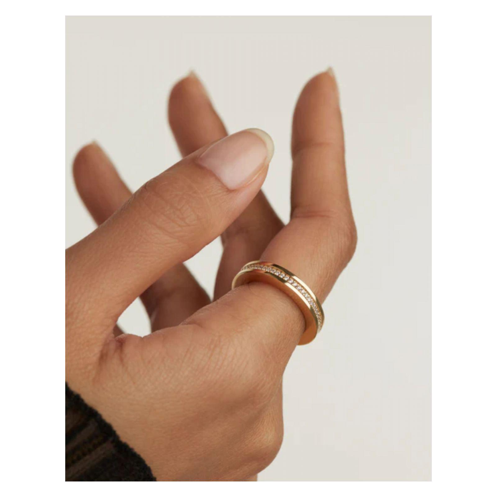 Anillo PDPaola An01-630-10 Dorado Mujer-2