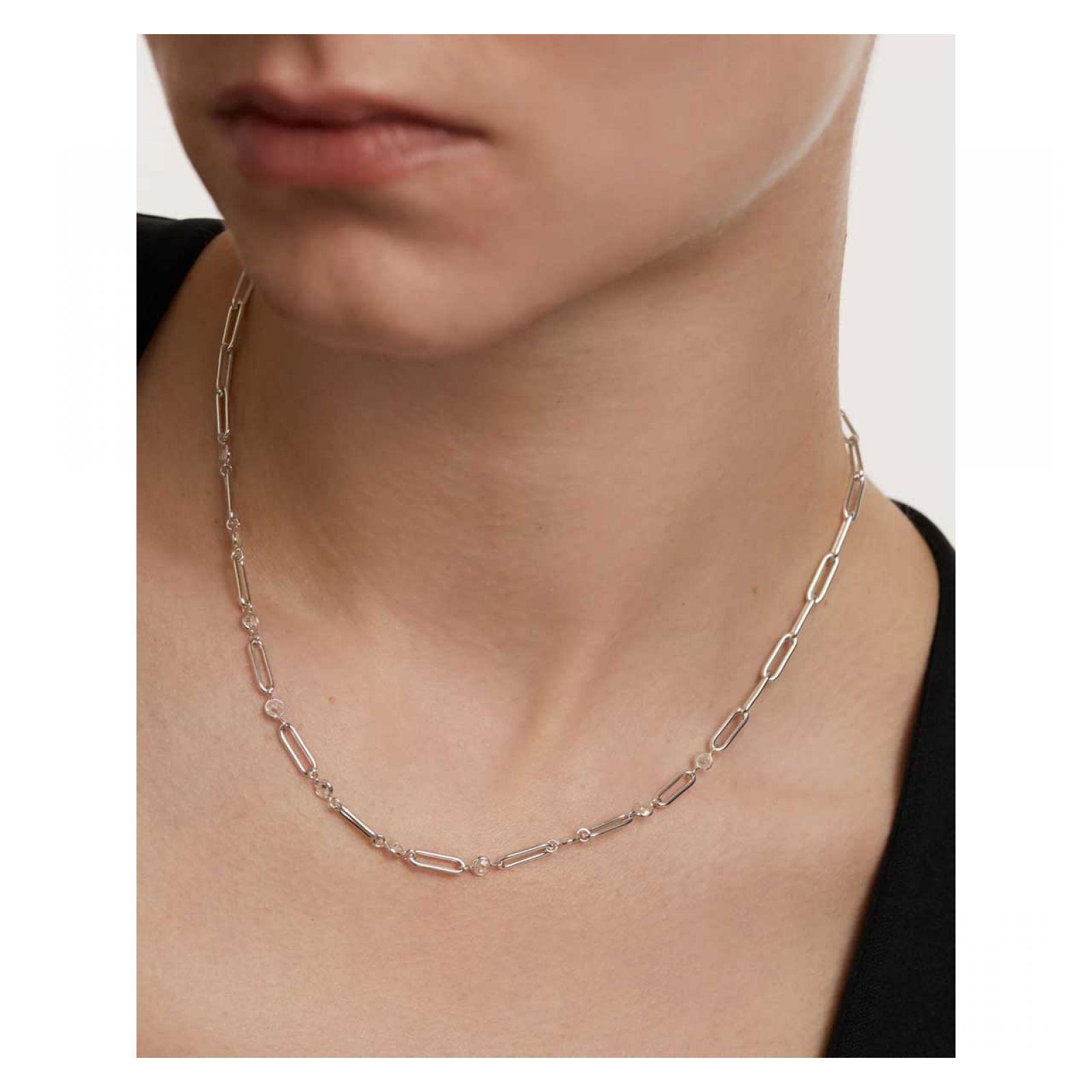 Collar PDPaola Co02-466-U Plateado Mujer-2