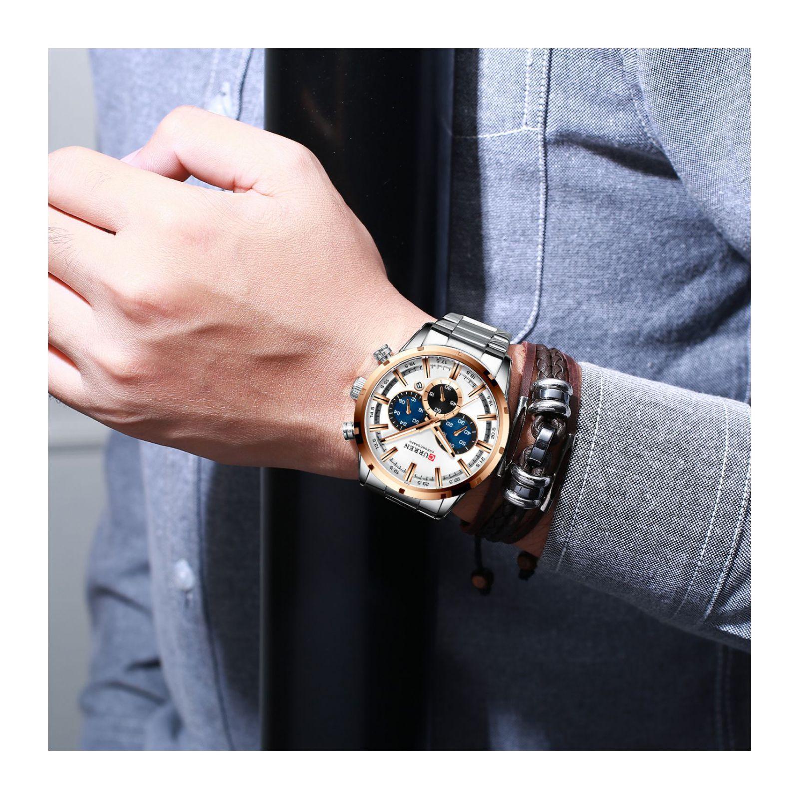 Reloj Curren KREC762002 Cuarzo Plata-4