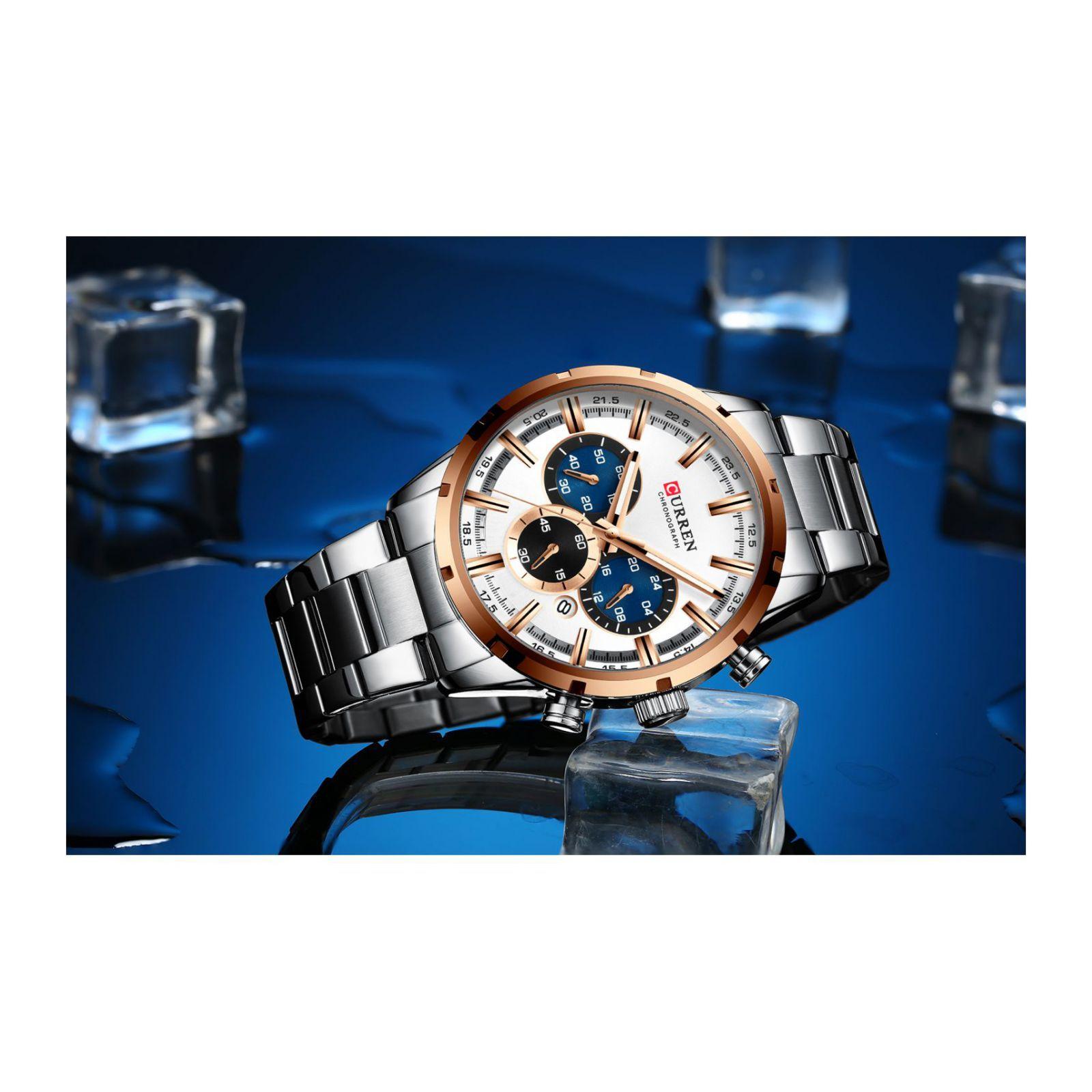 Reloj Curren KREC762002 Cuarzo Plata-5