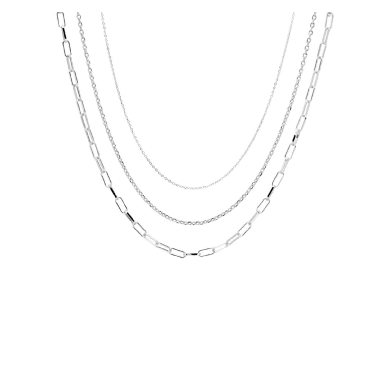 Collar PDPaola Bu02-021-U Plateado Mujer-2