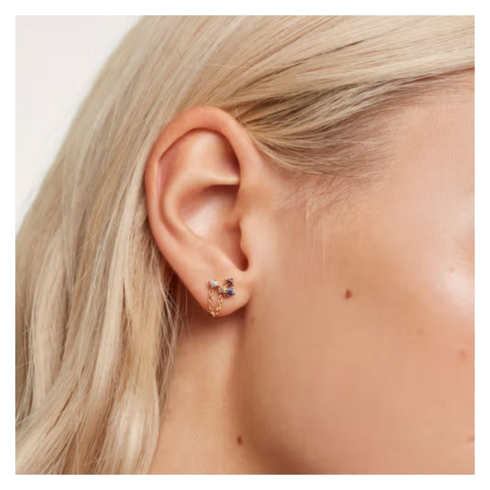 Aretes PDPaola Ar01-295-U Plateado Mujer-1