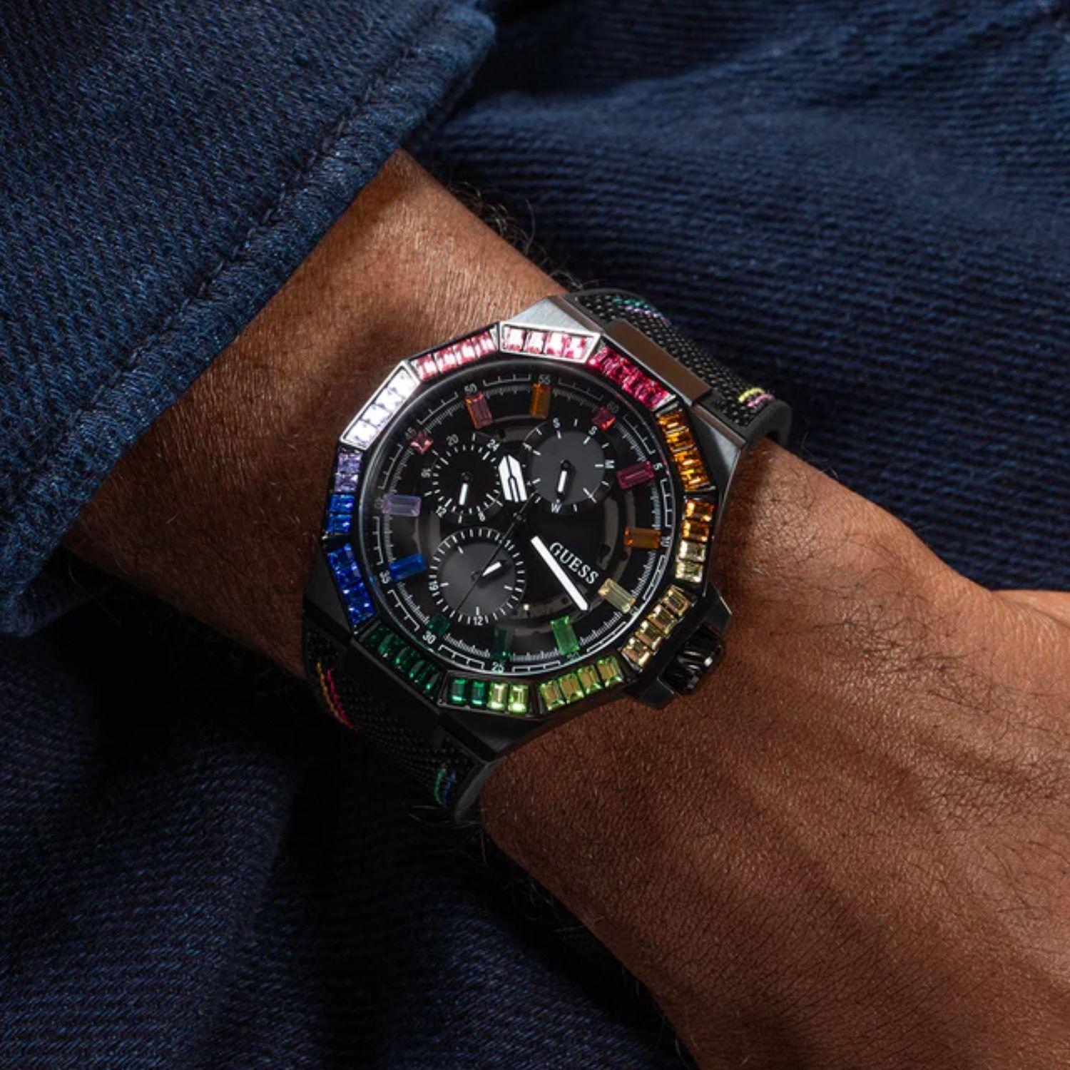 Reloj Guess Gw0701G1 Energy Cuarzo Negro-3