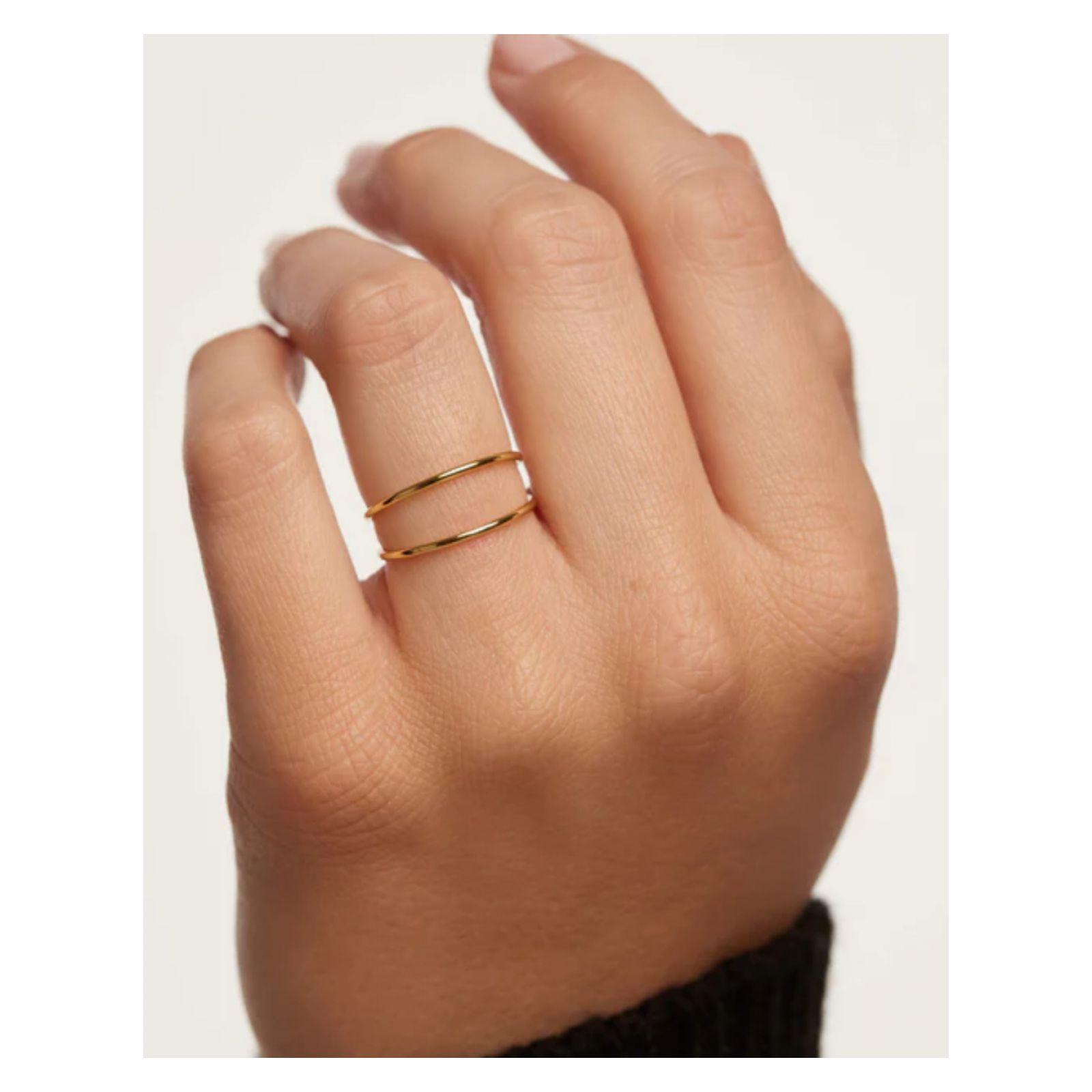 Anillo PDPaola An01-159-12 Dorado Mujer-1