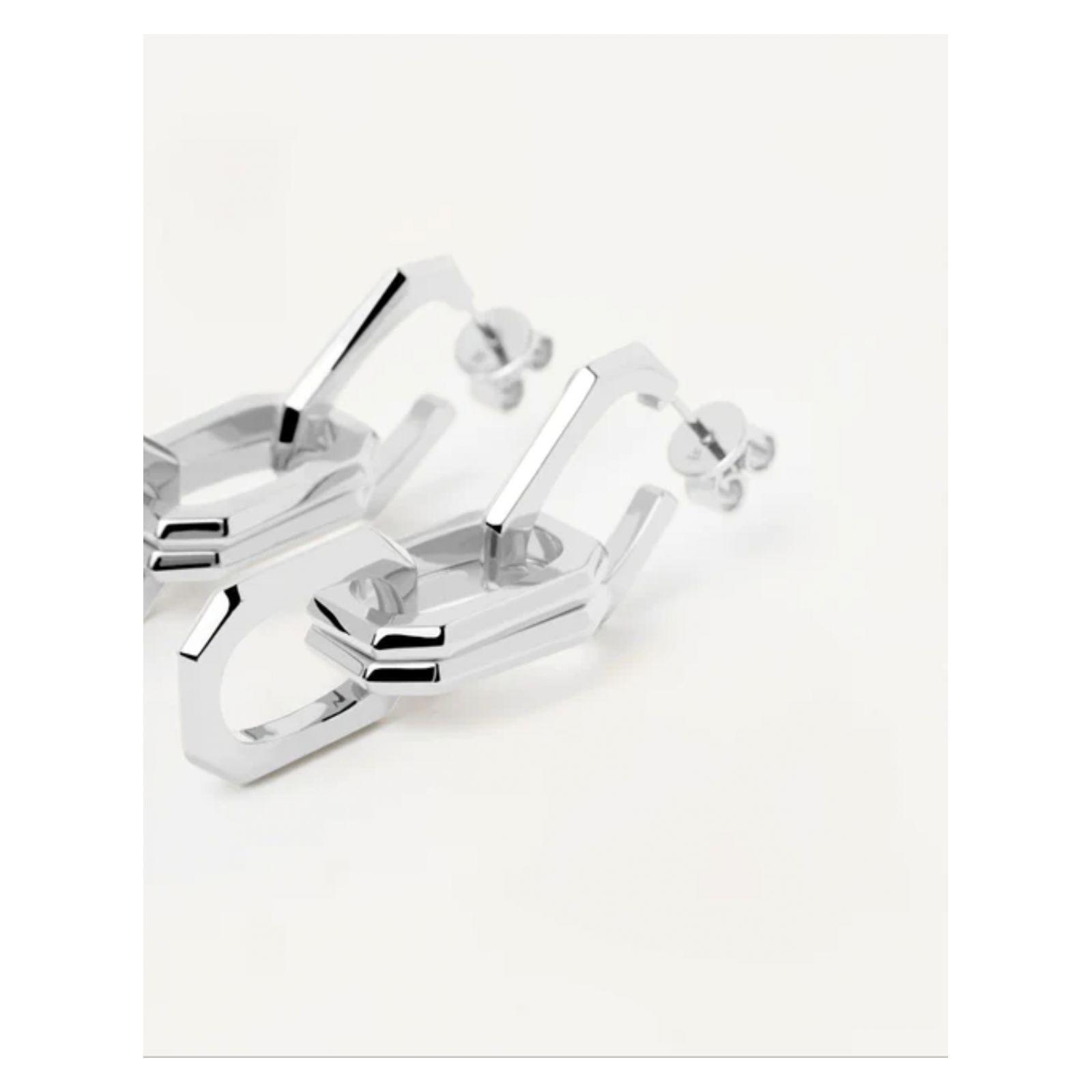 Aretes PDPaola Ar02-468-U Plateado Mujer-2