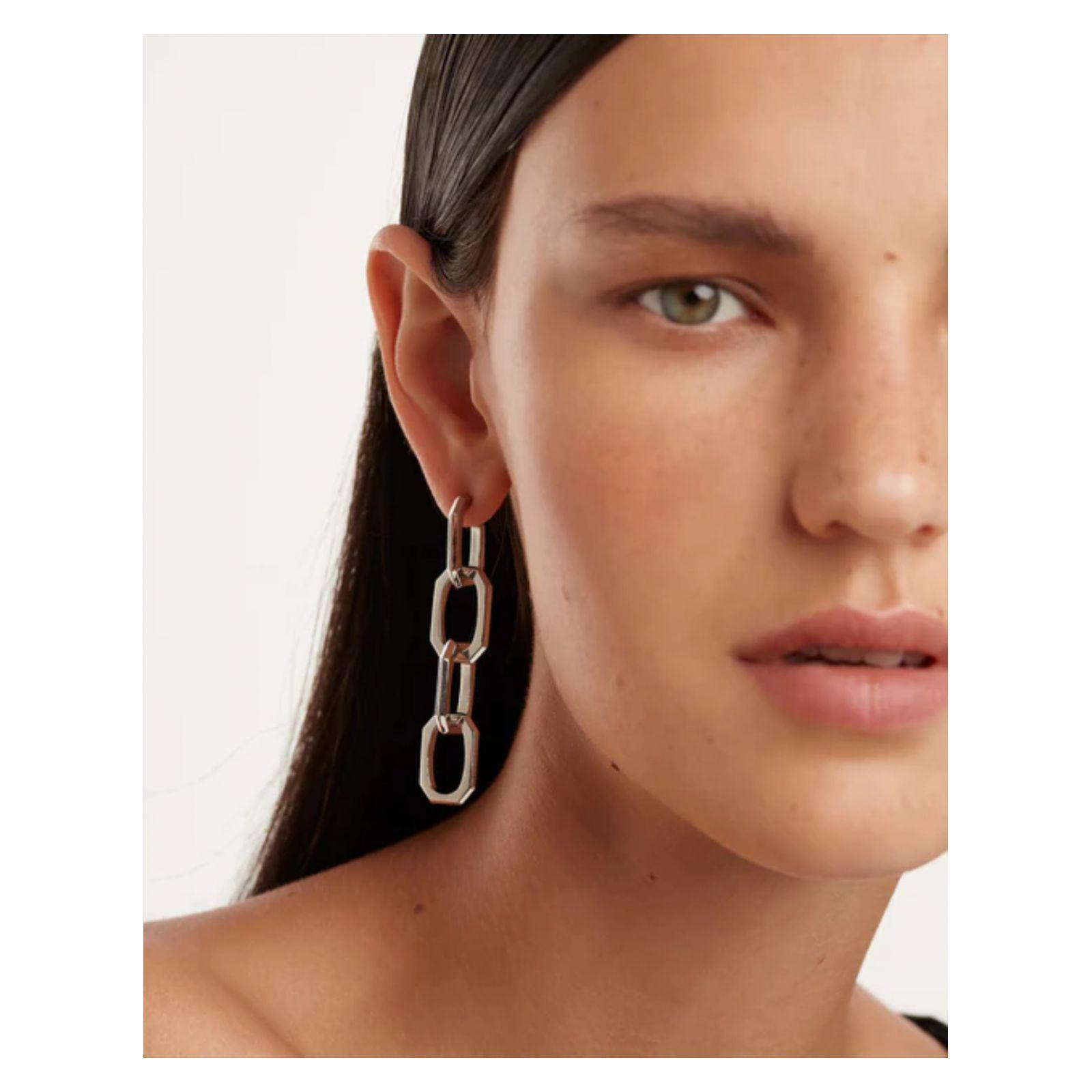 Aretes PDPaola Ar02-468-U Plateado Mujer-3