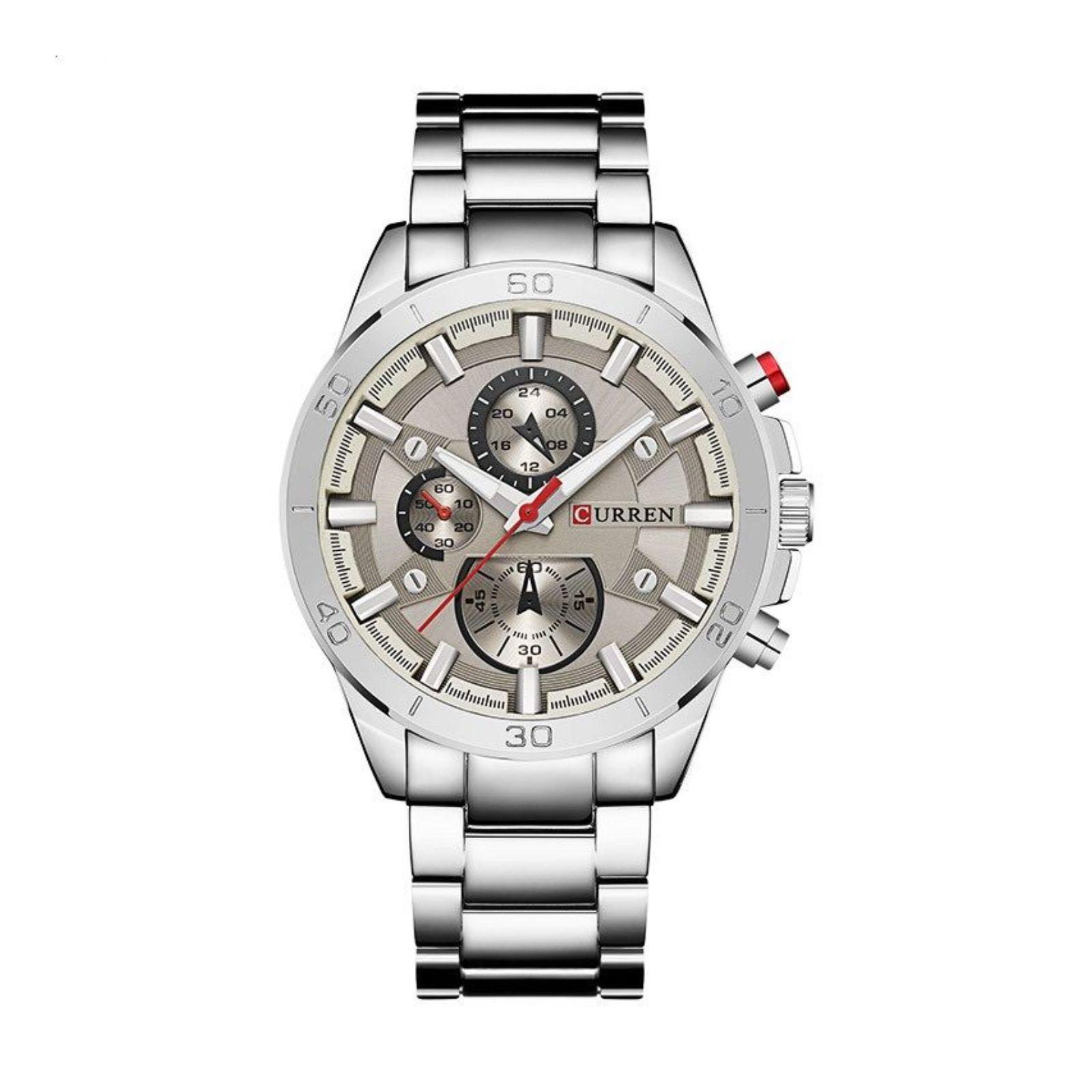 Reloj Curren KREB561928 Cuarzo Plata-0