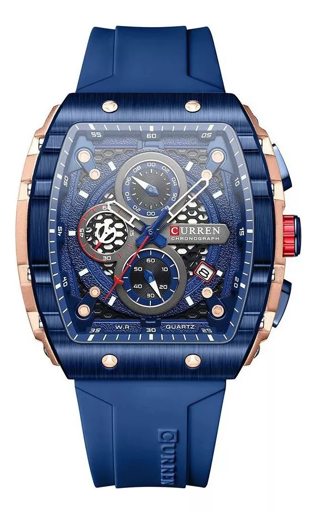 Reloj Curren KRED8203 Cuarzo Azul-3