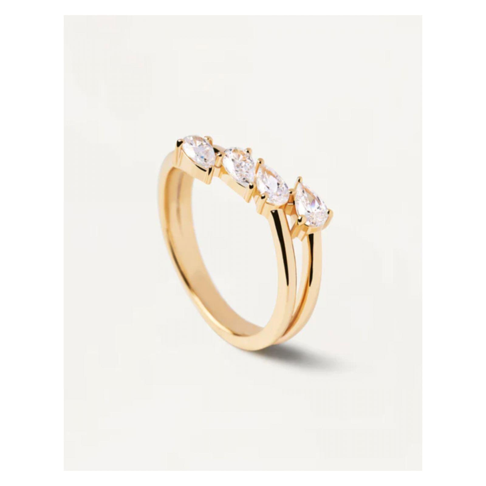 Anillo PDPaola An01-861-14 Dorado Mujer-0