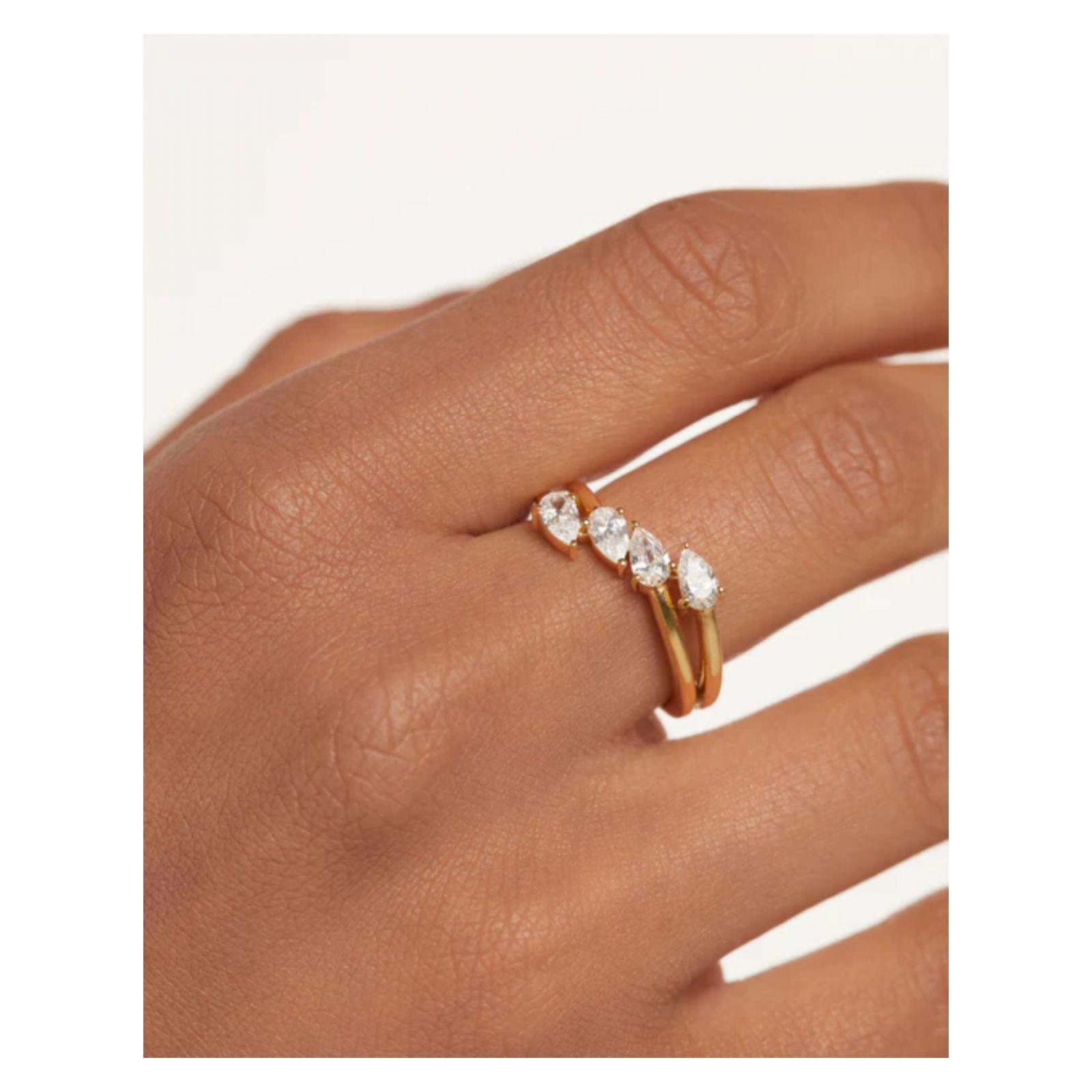 Anillo PDPaola An01-861-14 Dorado Mujer-1