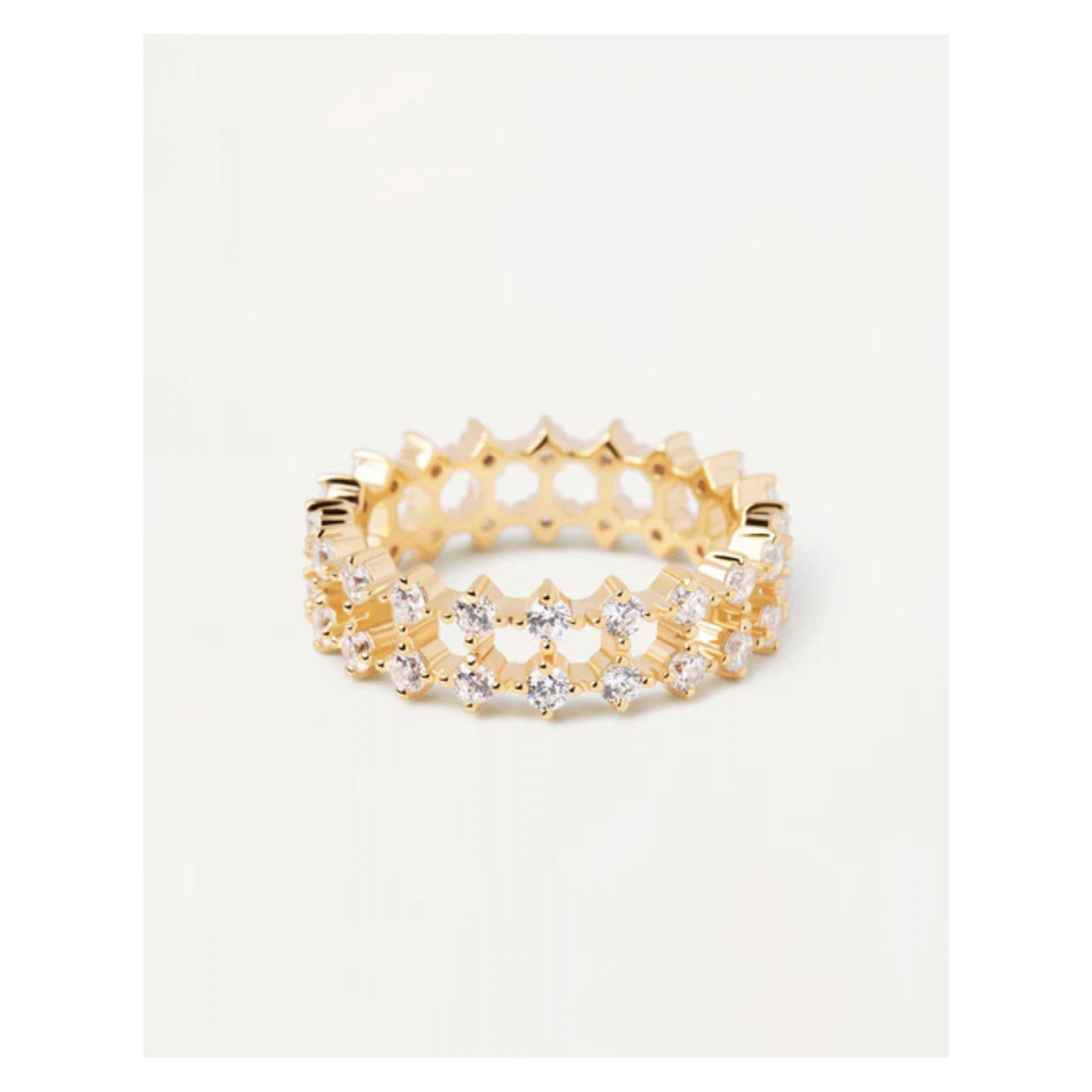 Anillo PDPaola An01-882-14 Dorado Mujer-0