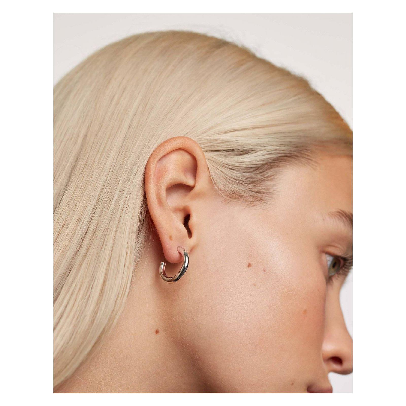 Aretes PDPaola Ar02-378-U Plateado Mujer-2