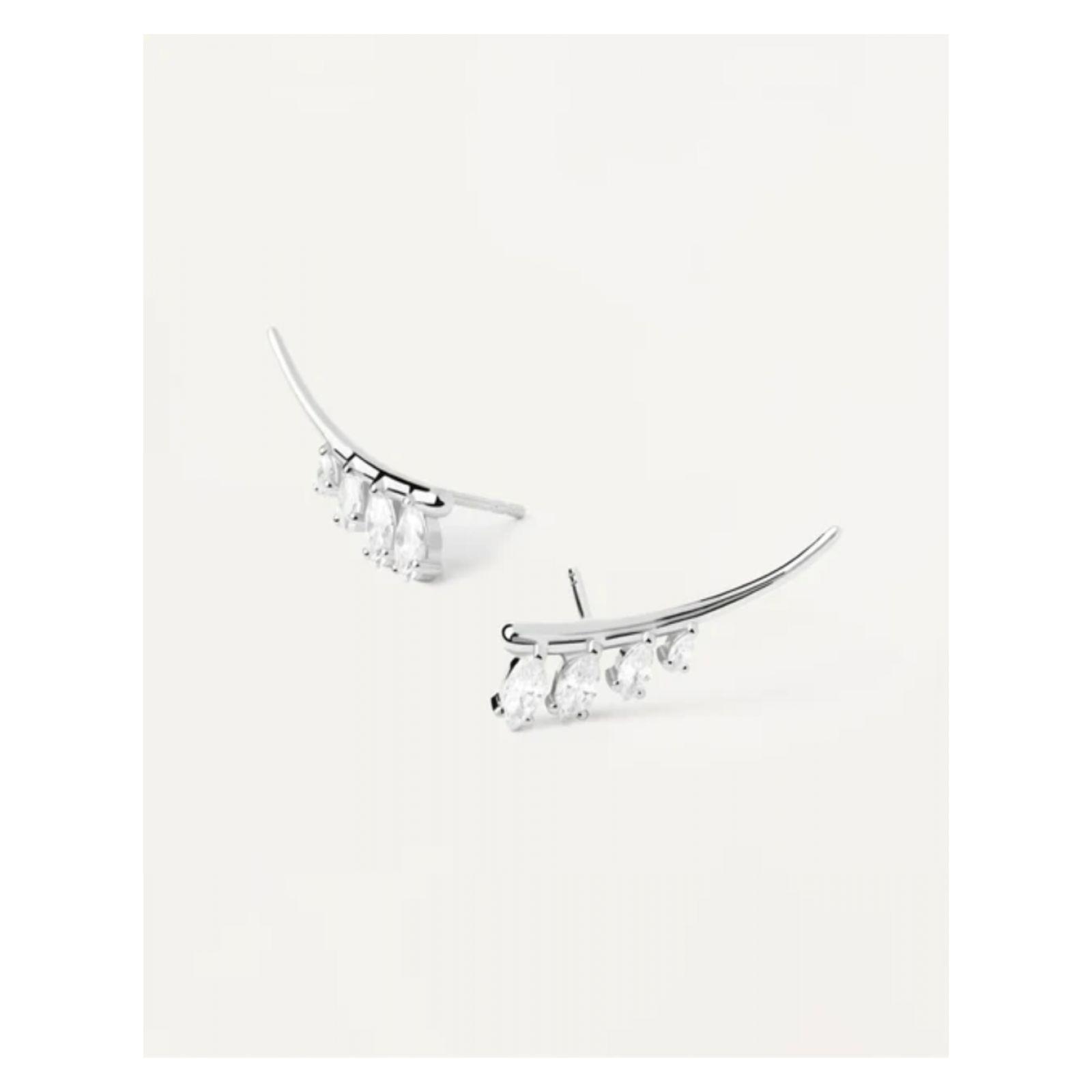 Aretes PDPaola Ar02-879-U Plateado Mujer-0