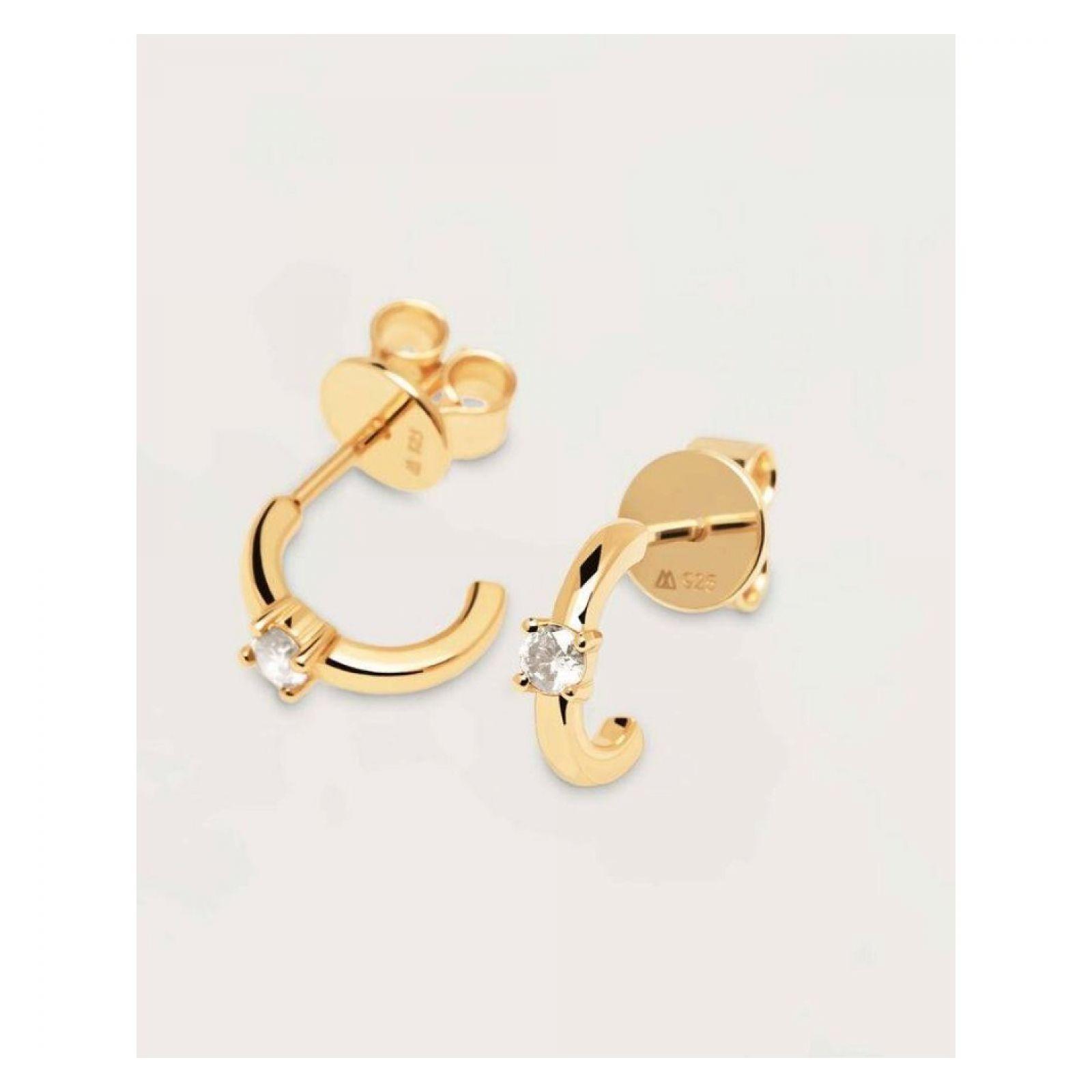 Aretes PDPaola Ar01-334-U Plateado Mujer-2