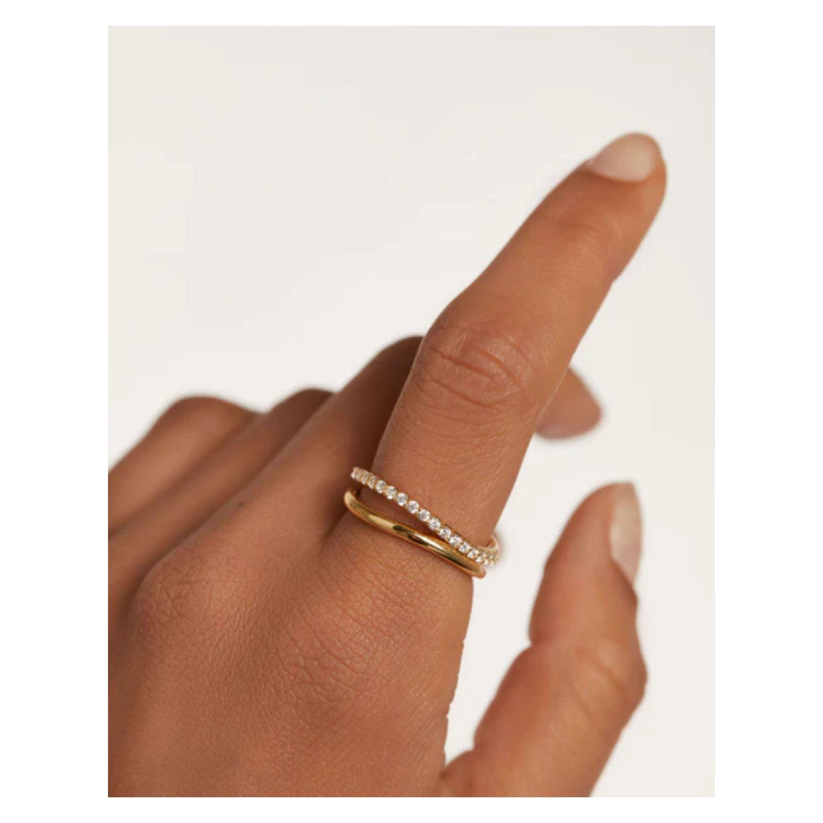 Anillo PDPaola An01-844-12 Dorado Mujer-1