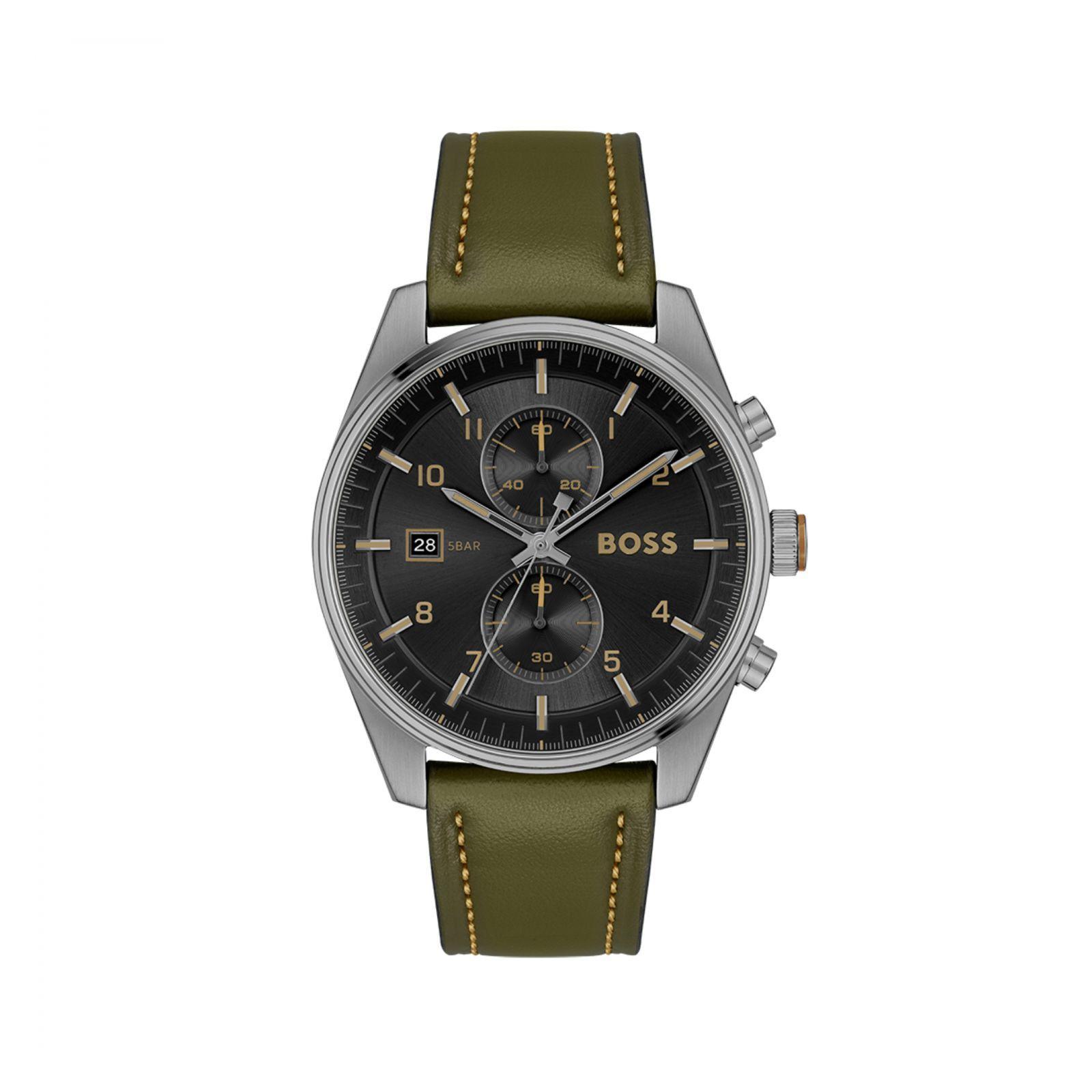 Reloj Boss 1514148 Café Hombre Quartz-0