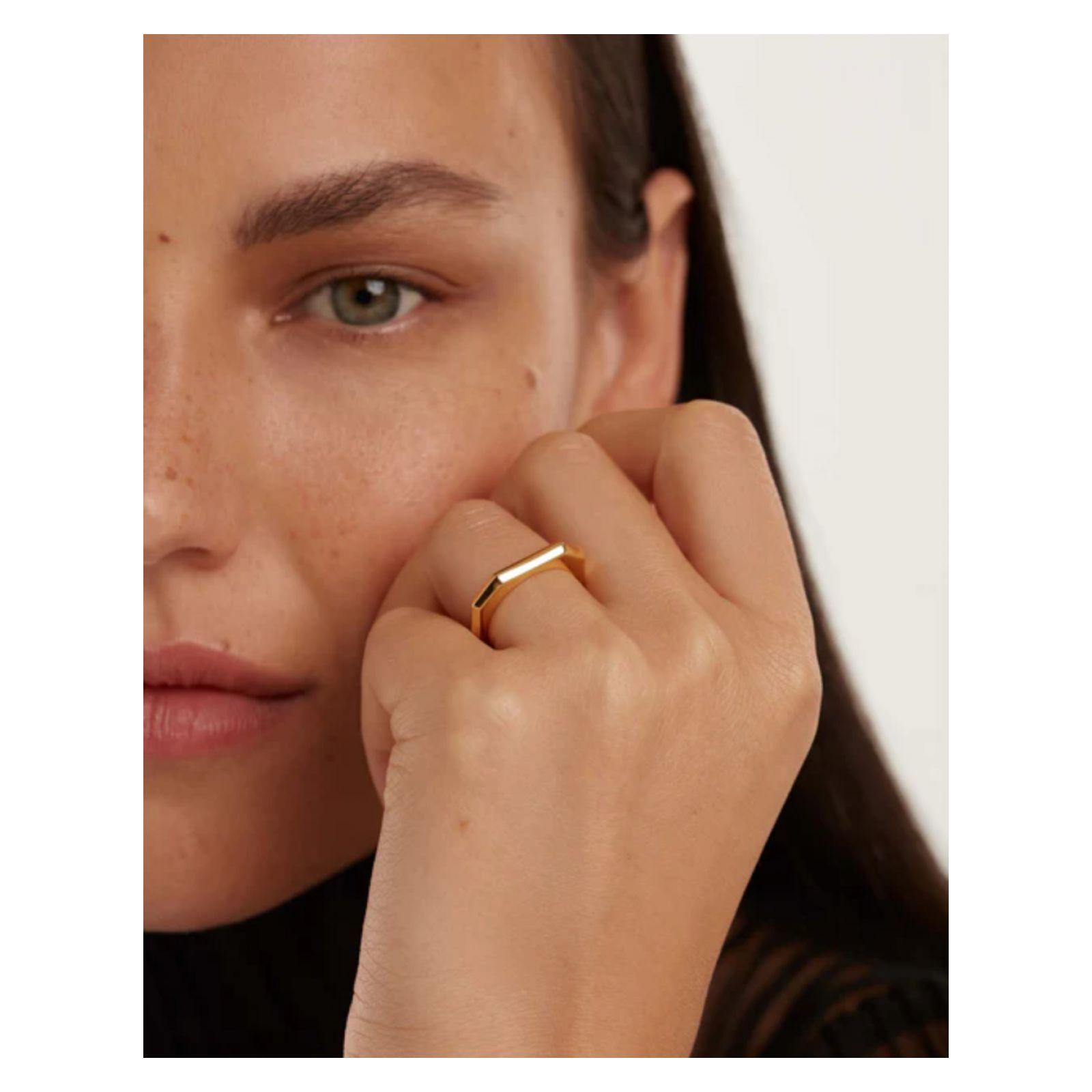 Anillo PDPaola An01-378-14 Dorado Mujer-1