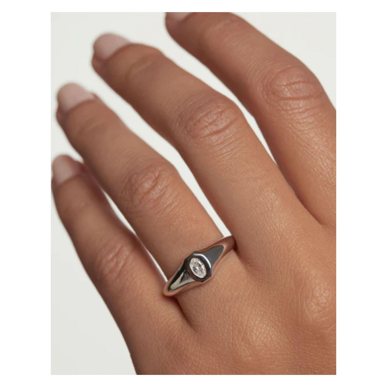 Anillo PDPaola An02-A03-14 Plateado Mujer-2