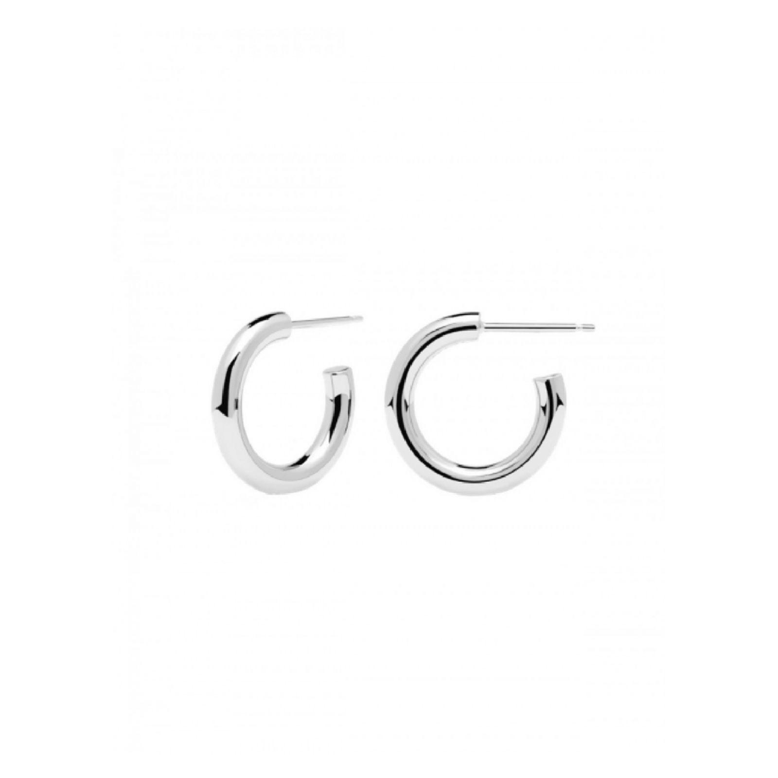 Aretes PDPaola Ar02-377-U Plateado Mujer-0