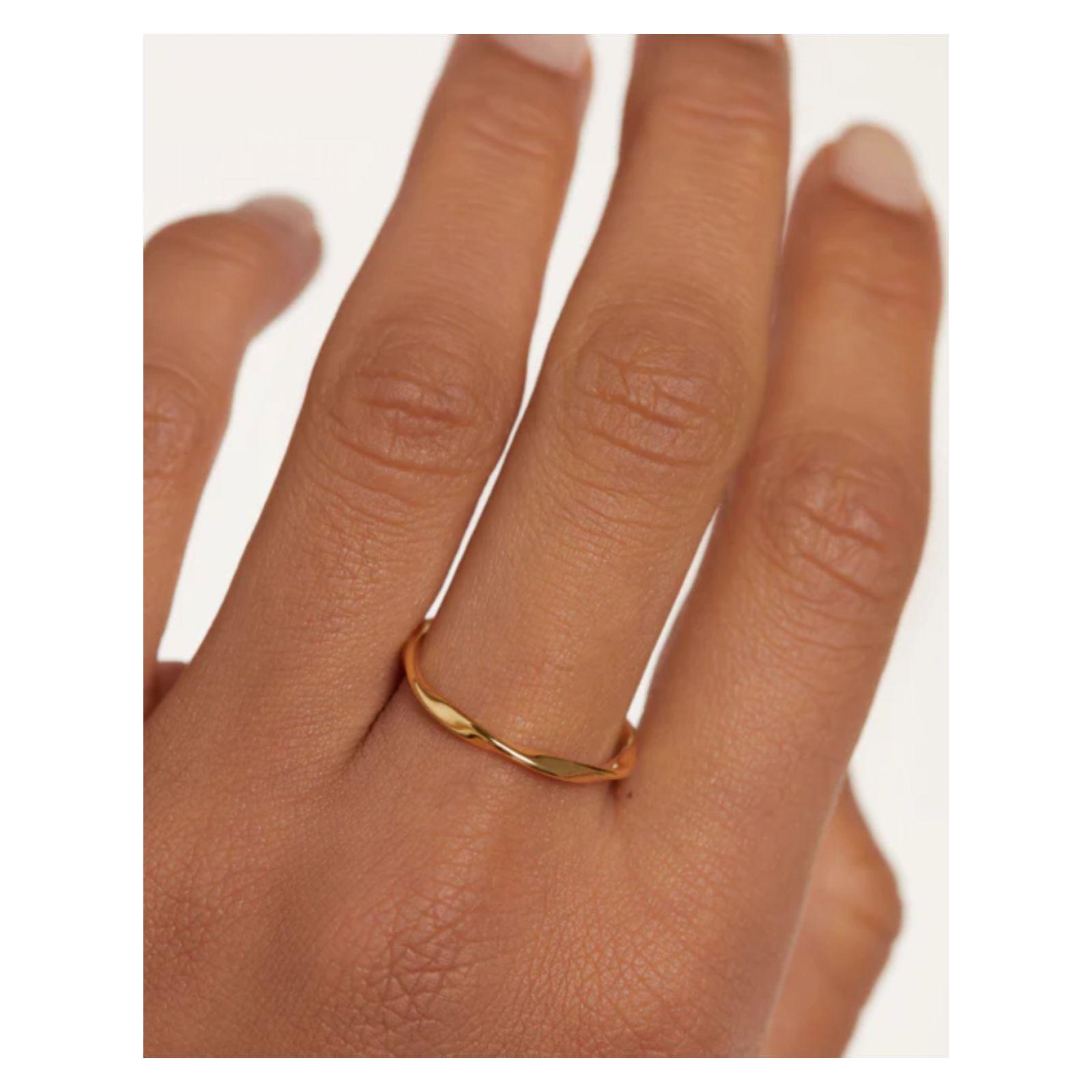 Anillo PDPaola An01-804-14 Dorado Mujer-1