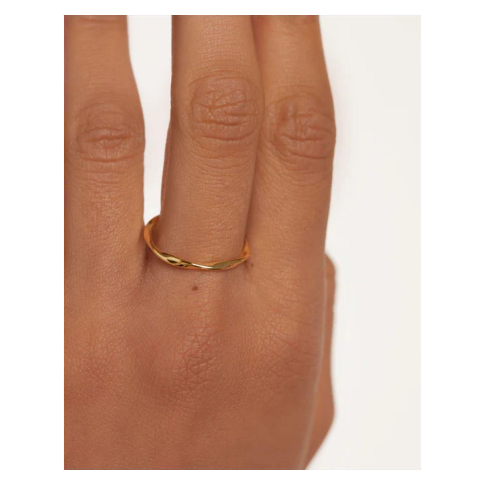 Anillo PDPaola An01-804-14 Dorado Mujer-2