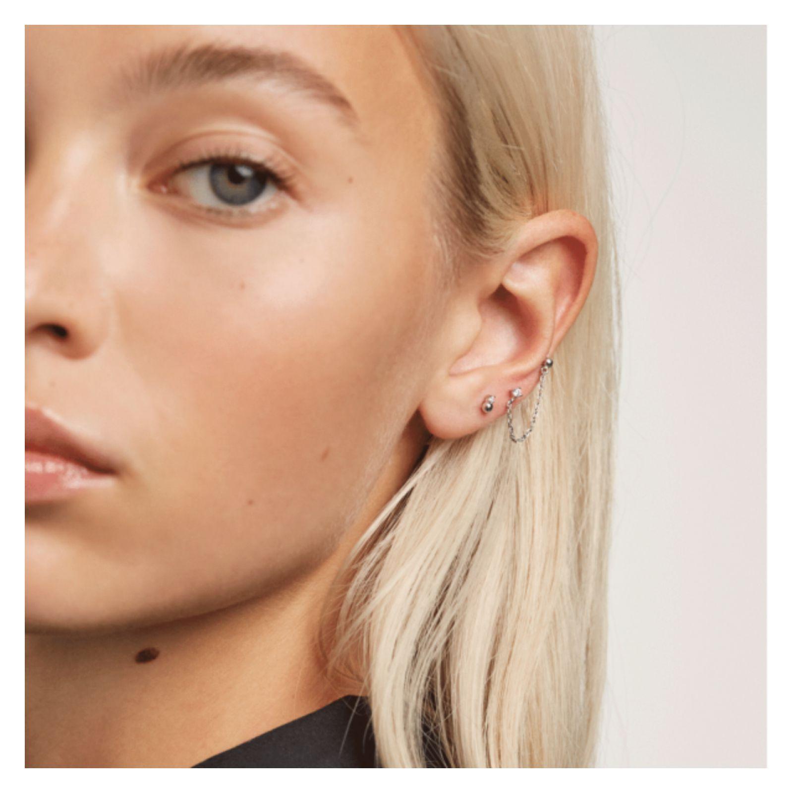 Aretes PDPaola Ar02-384-U Plateado Mujer-2