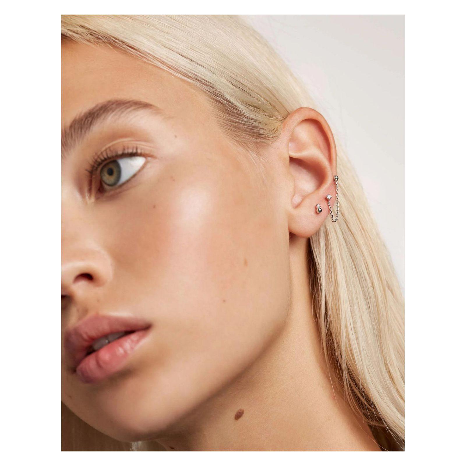 Aretes PDPaola Ar02-384-U Plateado Mujer-3