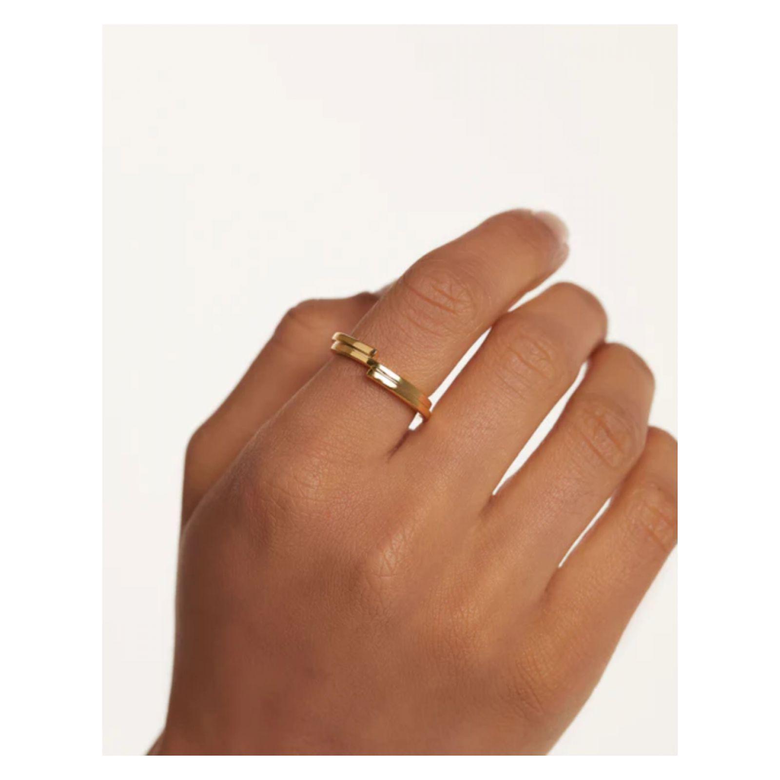 Anillo PDPaola An01-898-14 Dorado Mujer-1